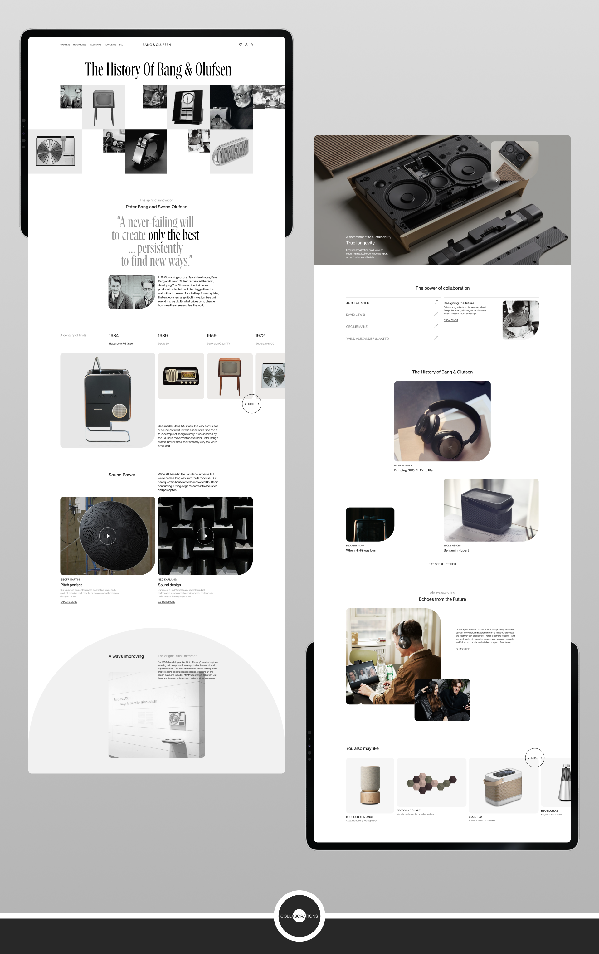 Bang&Olufsen | E-commerce Redesign & Identity — Изображение №5 — Интерфейсы, Брендинг на Dprofile