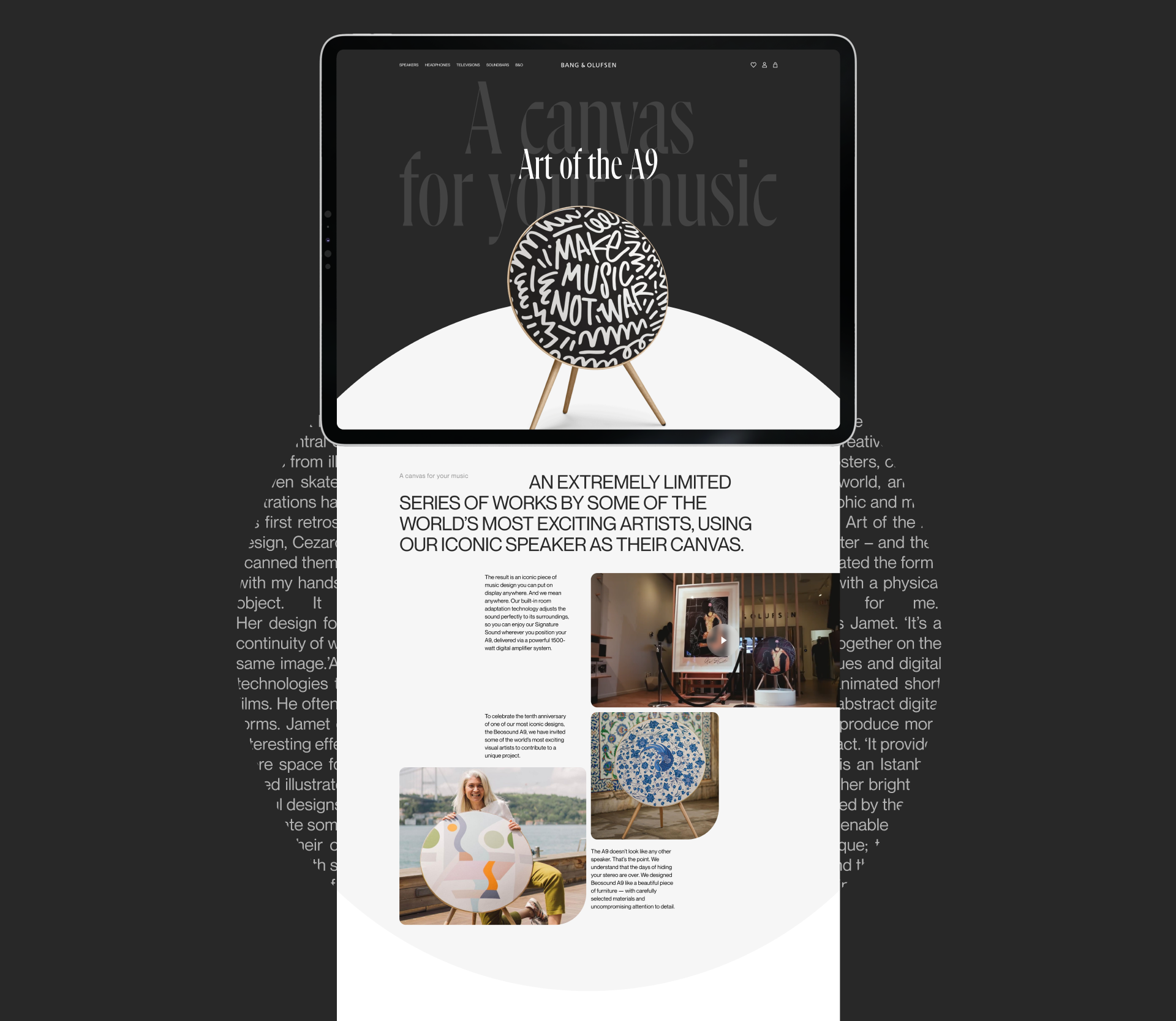Bang&Olufsen | E-commerce Redesign & Identity — Изображение №6 — Интерфейсы, Брендинг на Dprofile