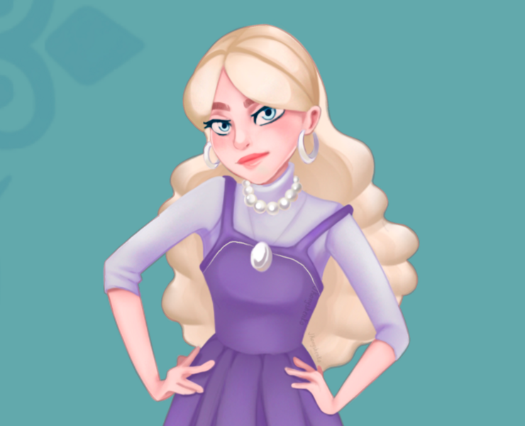 Персонаж молодая девушка — Иллюстрация, Графика на Dprofile