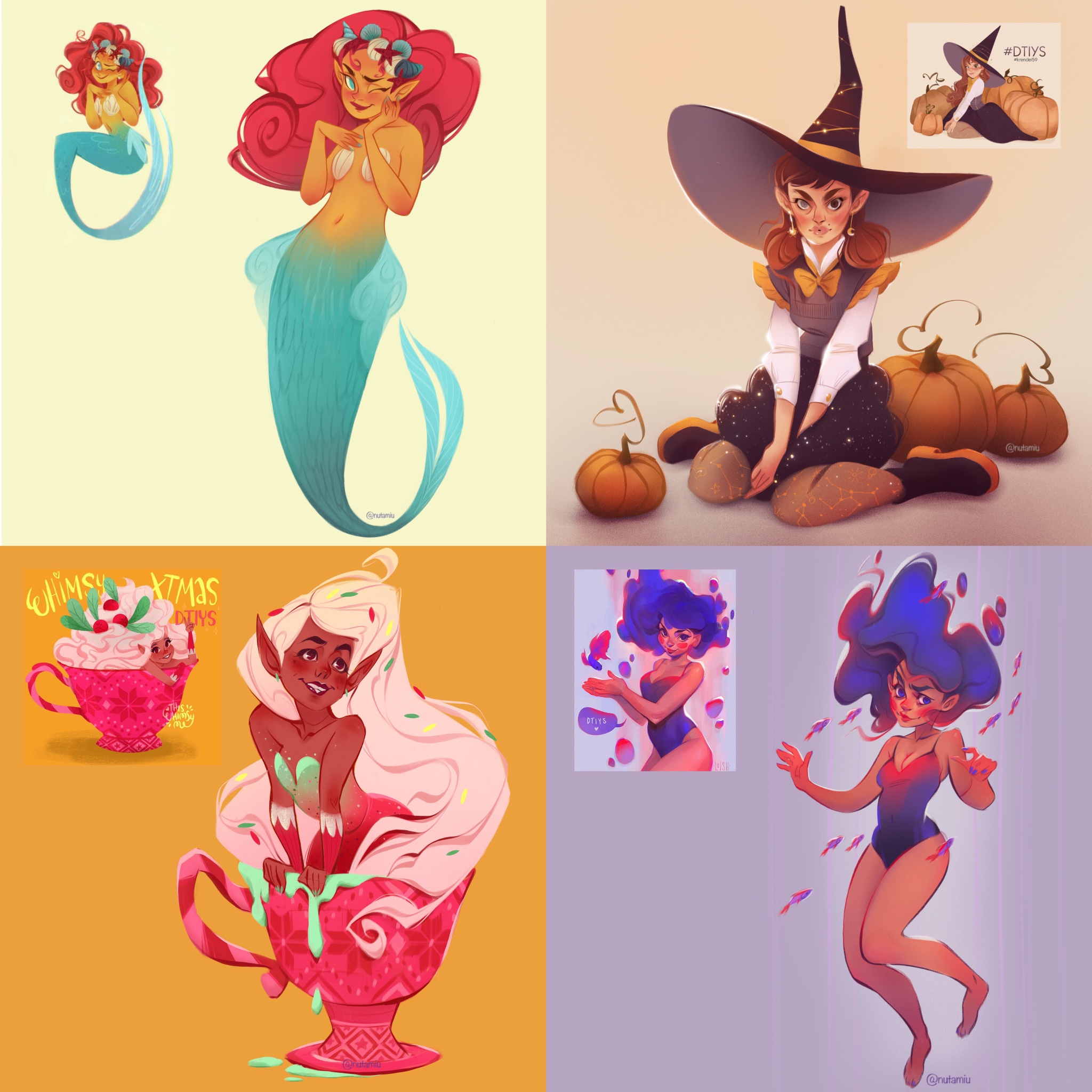 DTIYS'21 characters — Изображение №5 — Иллюстрация на Dprofile
