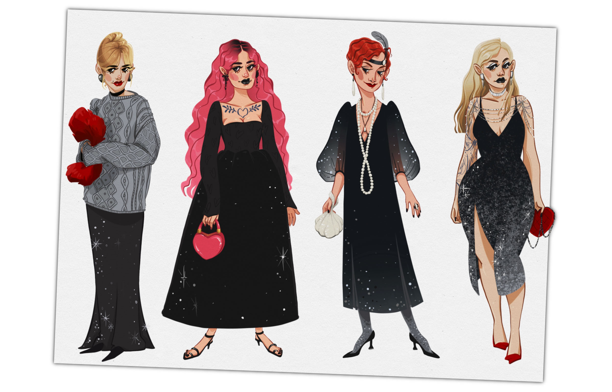 Glitter girl. Beauty character — Изображение №2 — Брендинг, Иллюстрация на Dprofile