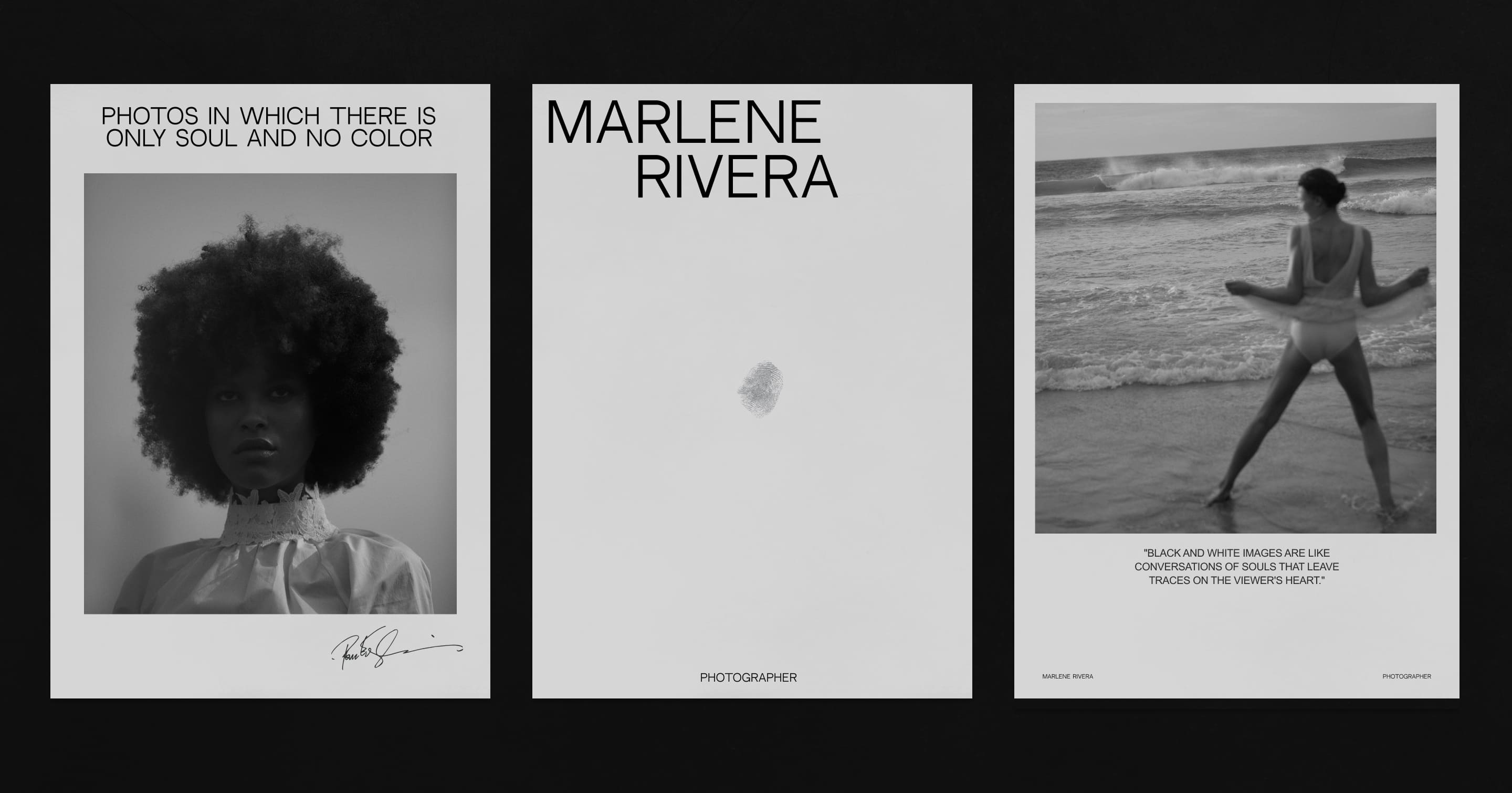 PHOTOGRAPHER MARLENE RIVERA WEBDESIGN CONCEPT — Изображение №5 — Интерфейсы на Dprofile