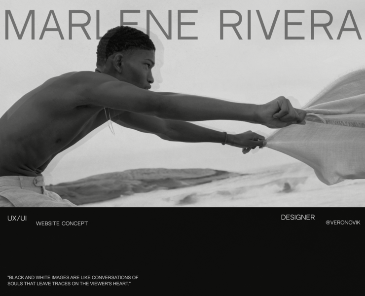 PHOTOGRAPHER MARLENE RIVERA WEBDESIGN CONCEPT — Интерфейсы на Dprofile