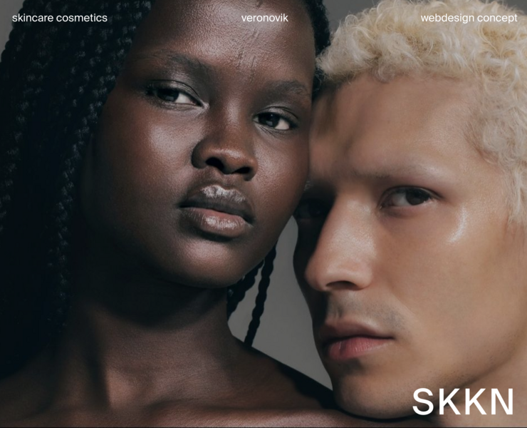 SKKN skincare cosmetics webdesign concept — Интерфейсы на Dprofile