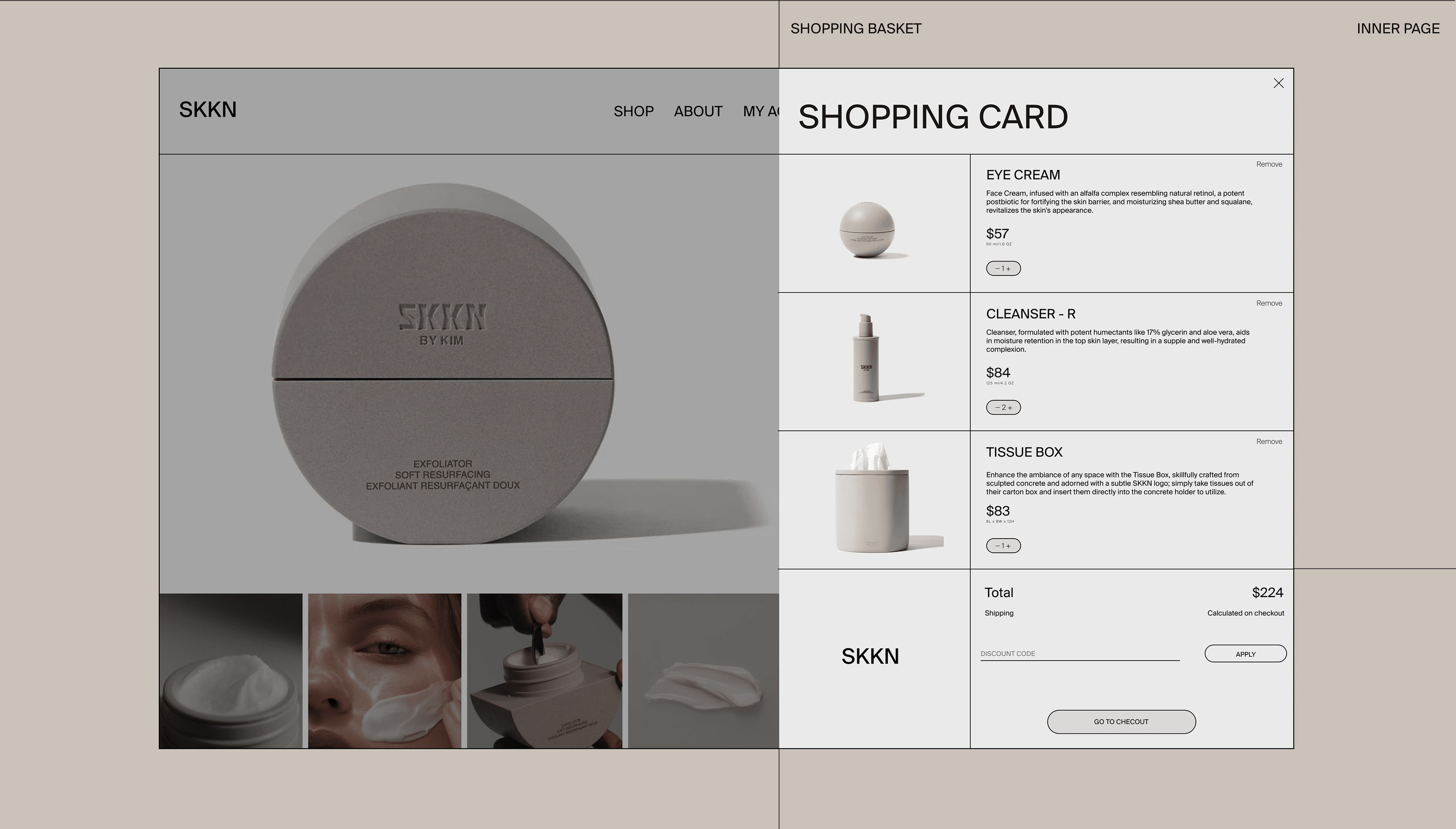 SKKN skincare cosmetics webdesign concept — Изображение №7 — Интерфейсы на Dprofile