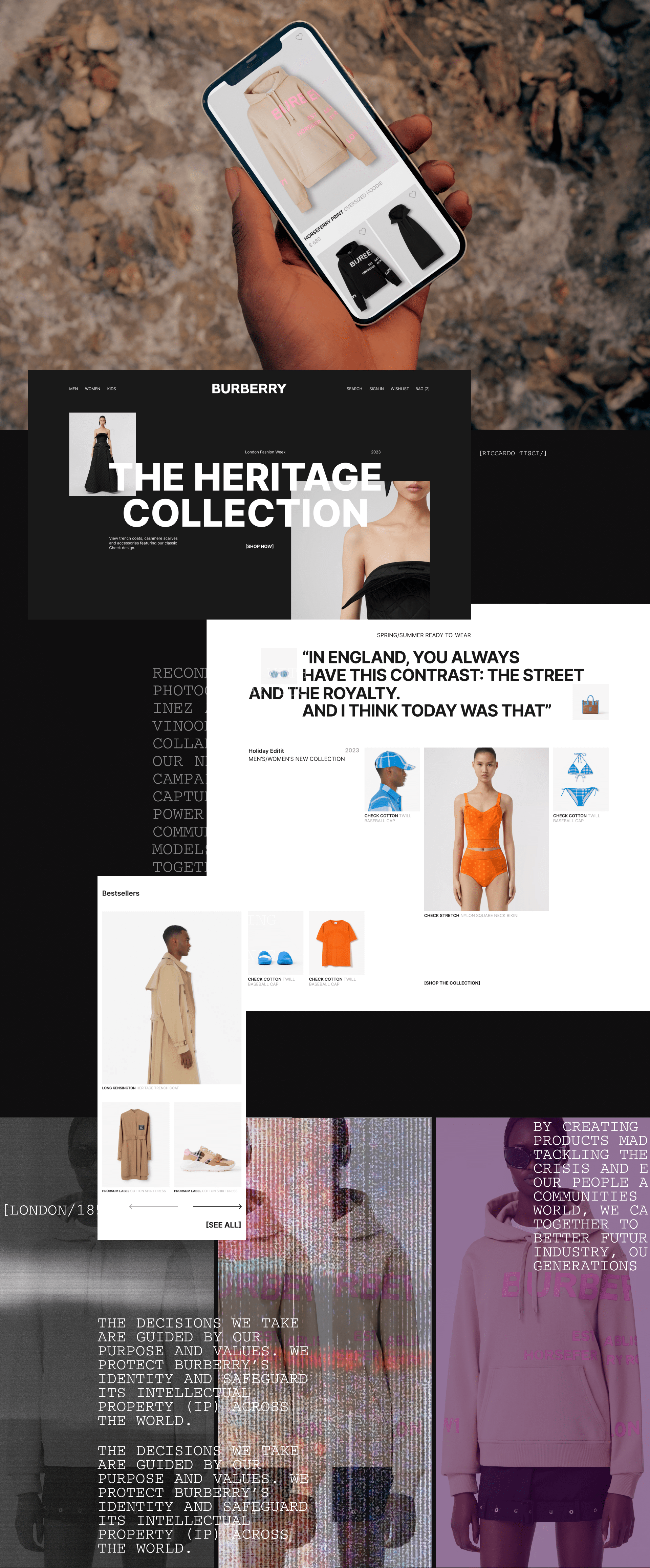 BURBERRY | e-commerce — Изображение №5 — Интерфейсы, Брендинг на Dprofile