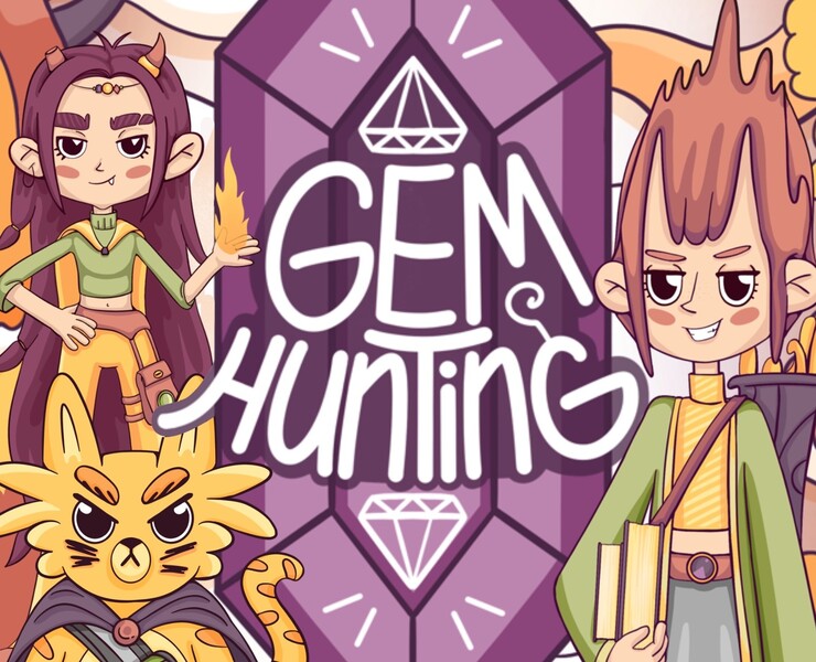 Концепт-проект настольной игры I Gem Hunting — Иллюстрация, Графика на Dprofile