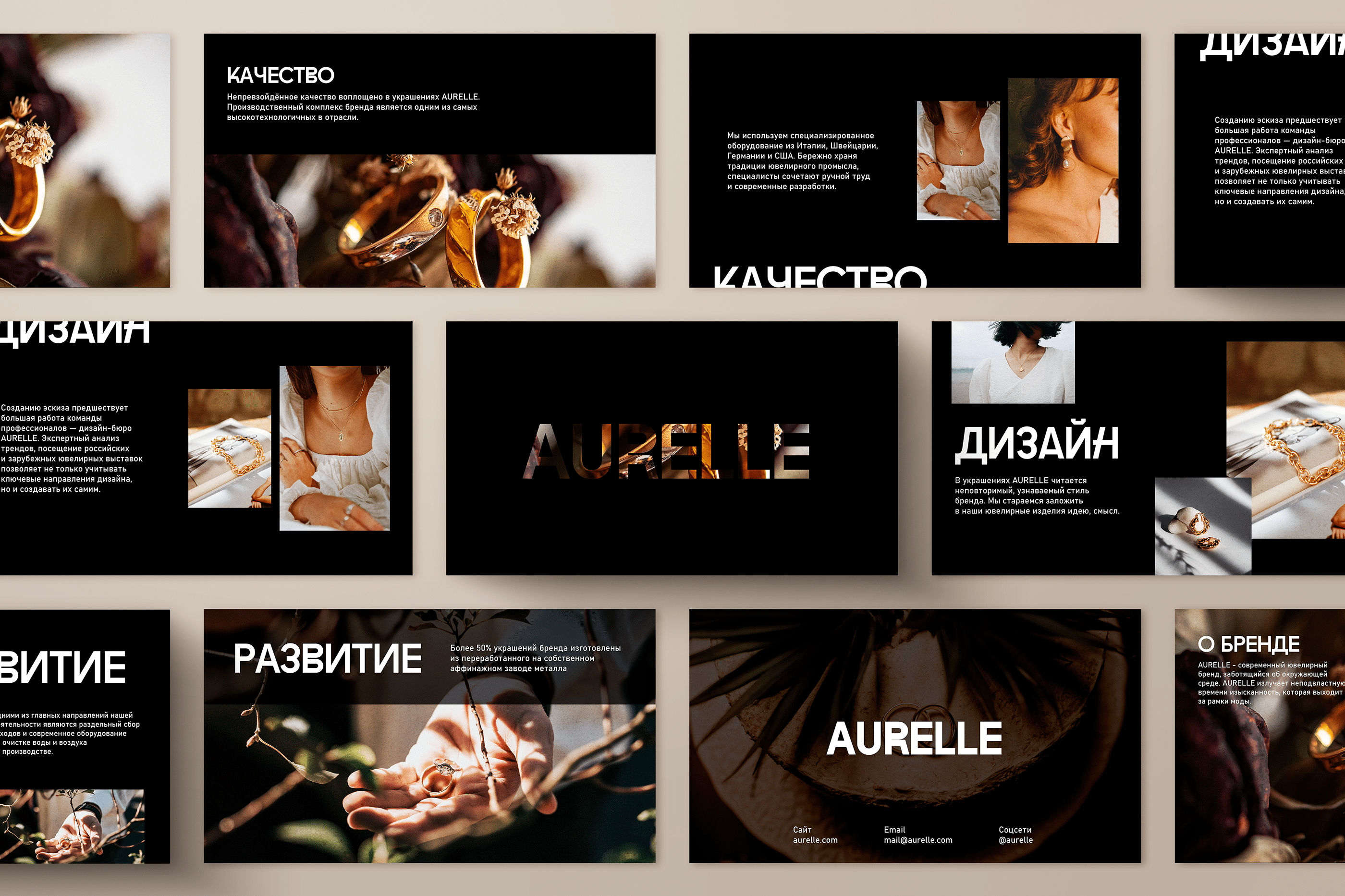Презентация для ювелирного бренда AURELLE — Изображение №2 — Маркетинг на Dprofile