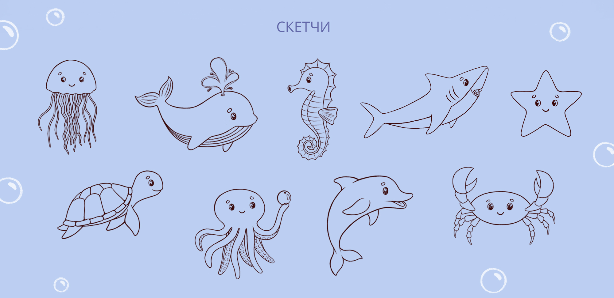 Детская настольная игра Мемо "Морские обитатели" — Изображение №4 — Брендинг, Иллюстрация на Dprofile