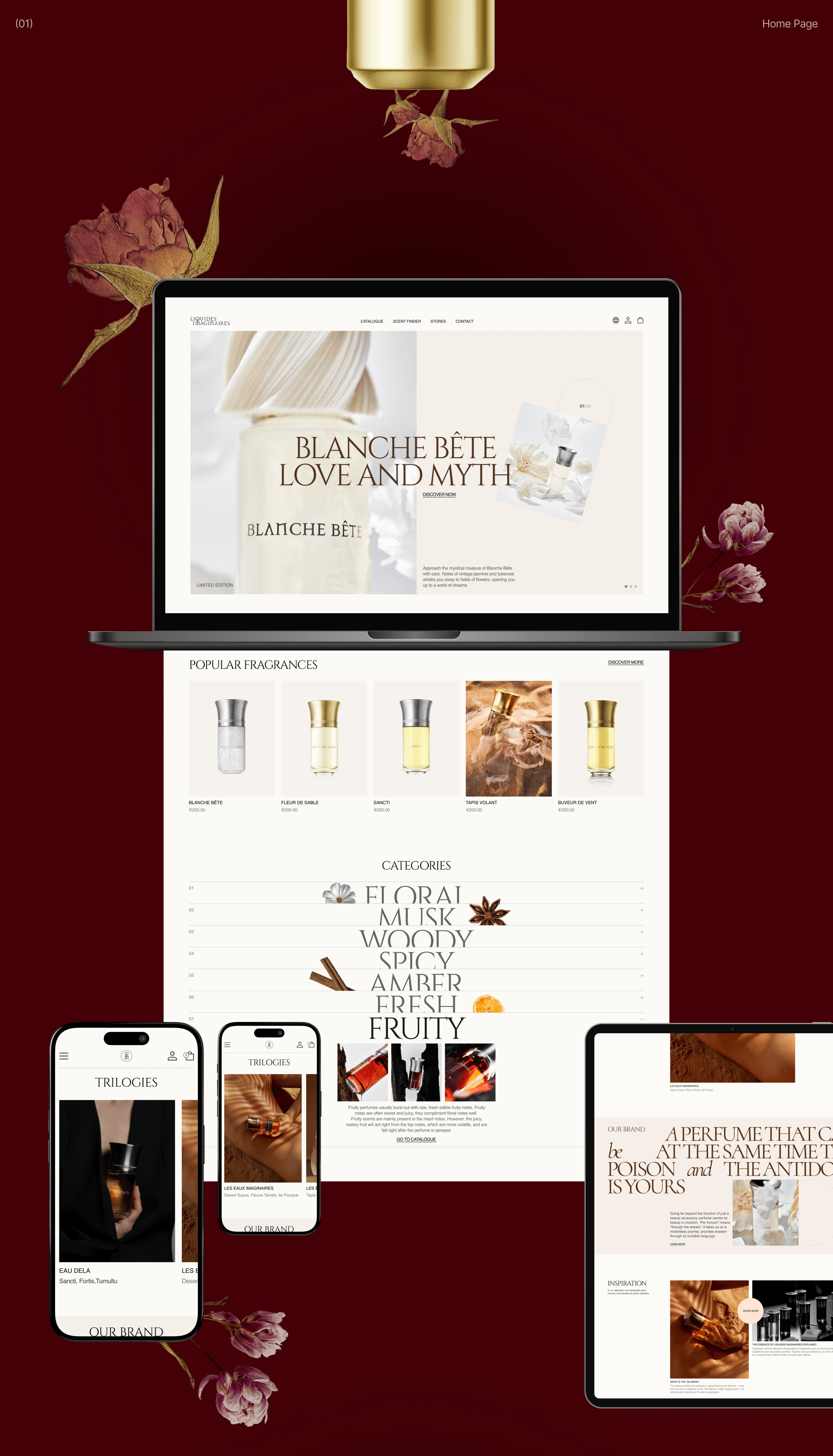 Liquides Imaginaires | Ecommerce Redesign — Изображение №2 — Интерфейсы, Анимация на Dprofile