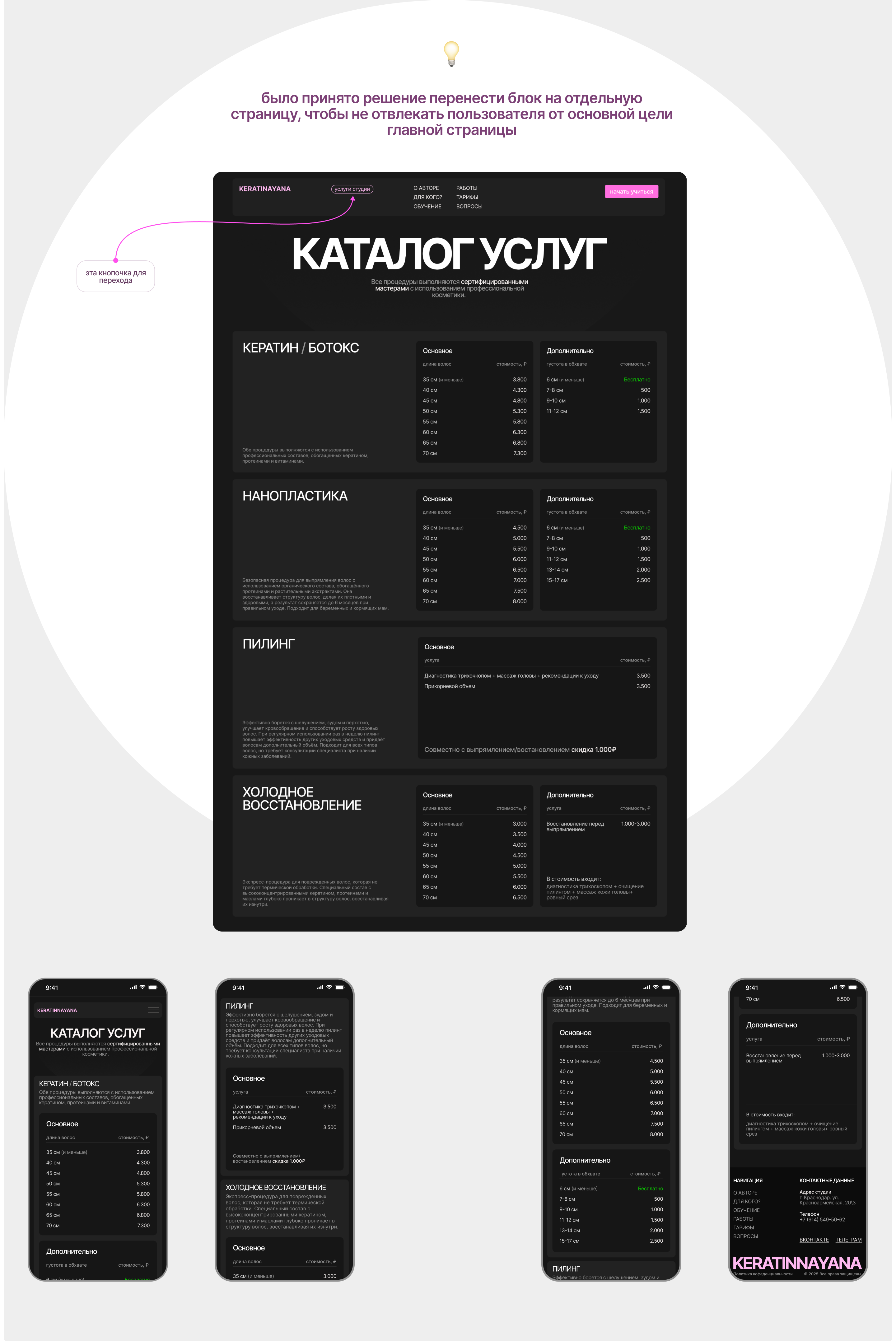 KERATINAYANNA | Продажа курсов (Blended Learning) — Изображение №11 — Интерфейсы, Брендинг на Dprofile