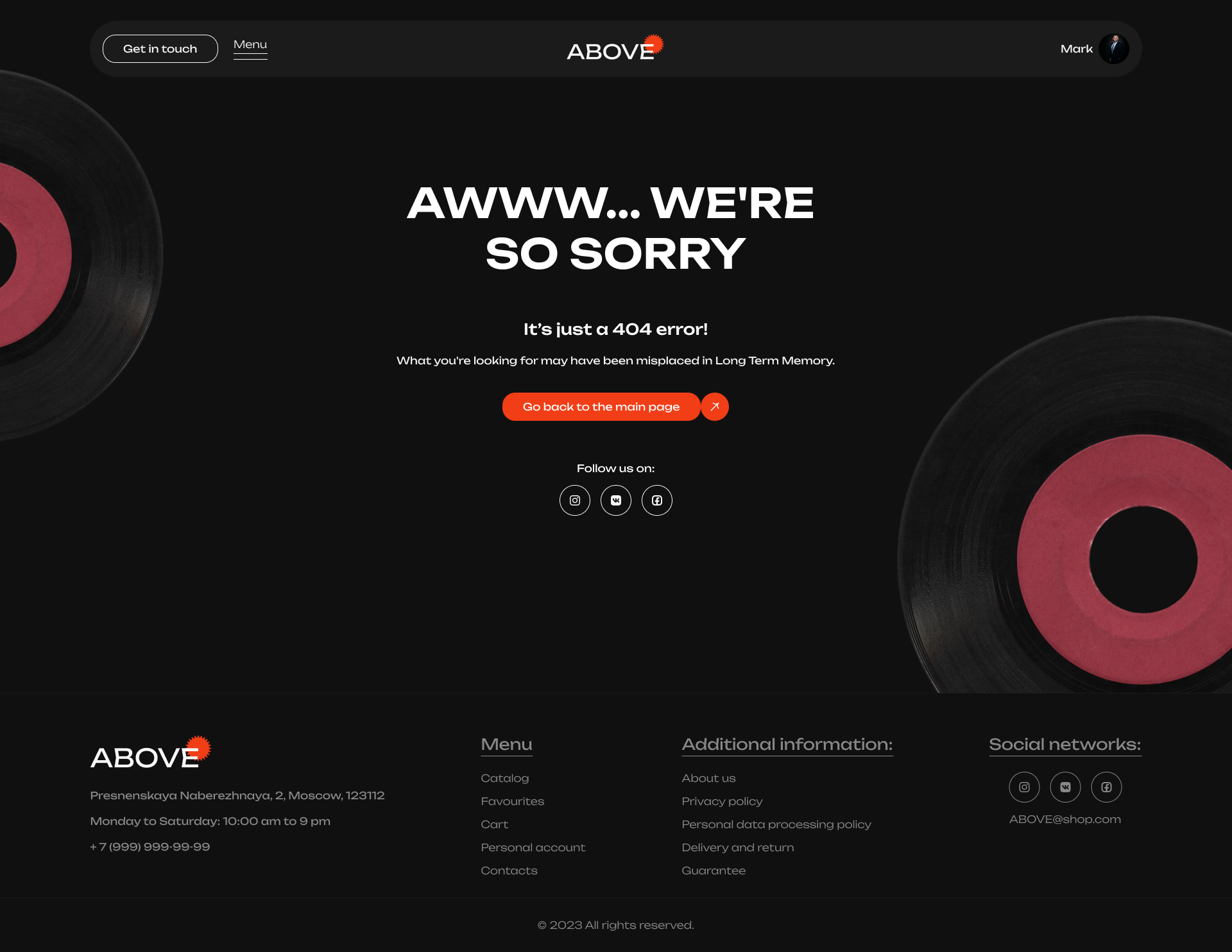 Above | Web and UX/UI | E-commerce — Изображение №19 — Интерфейсы на Dprofile