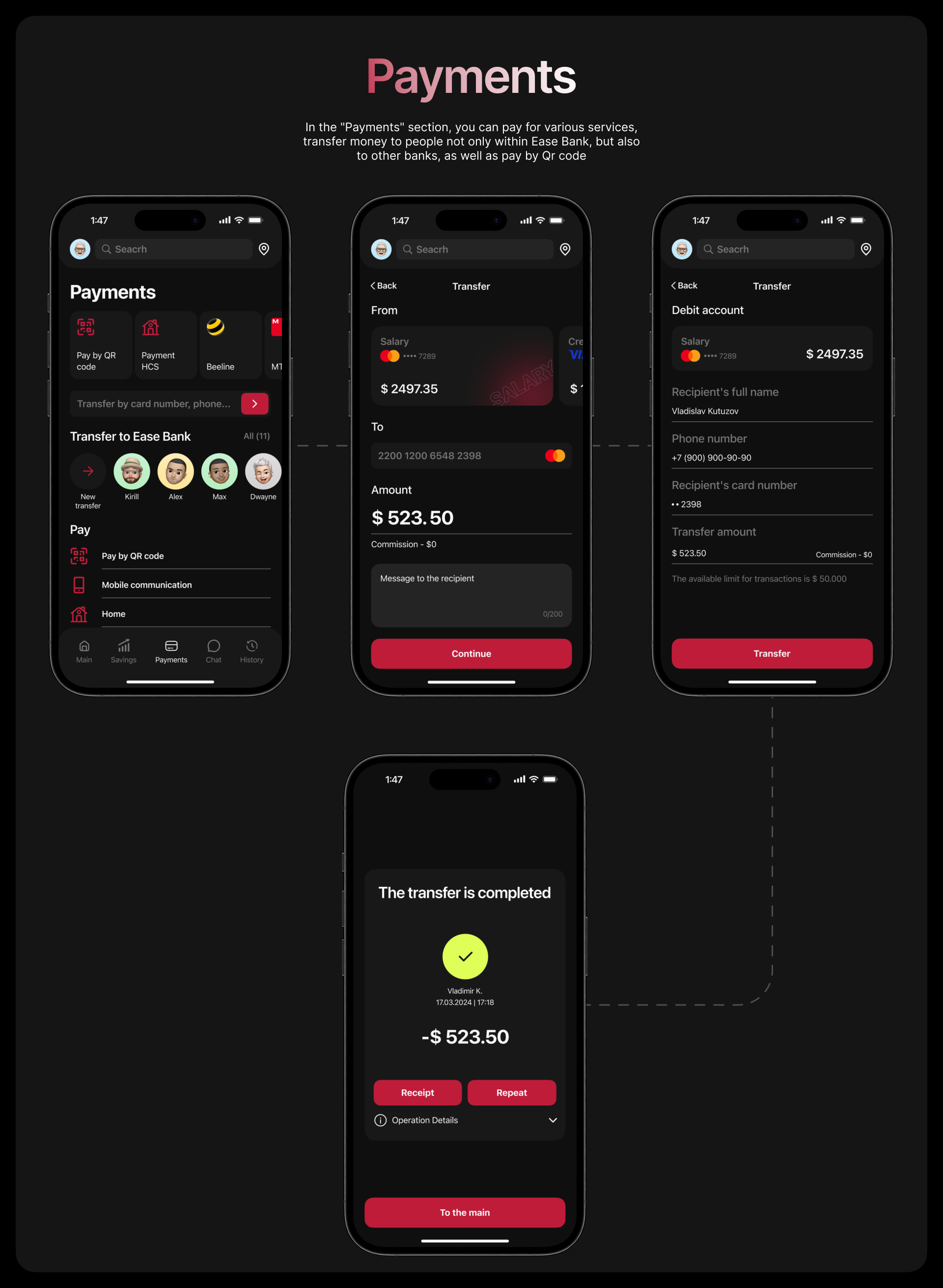 Ease Bank | Mobile App — Изображение №16 — Интерфейсы на Dprofile