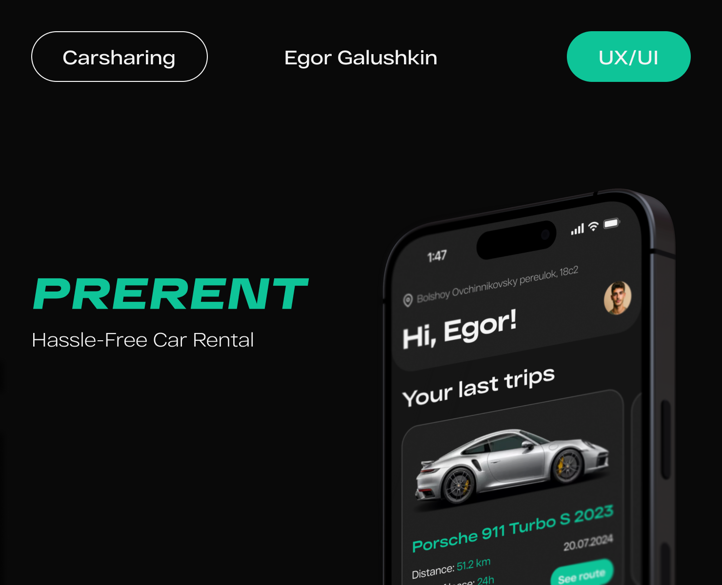 Prerent | Mobile app | UI/UX design на Dprofile