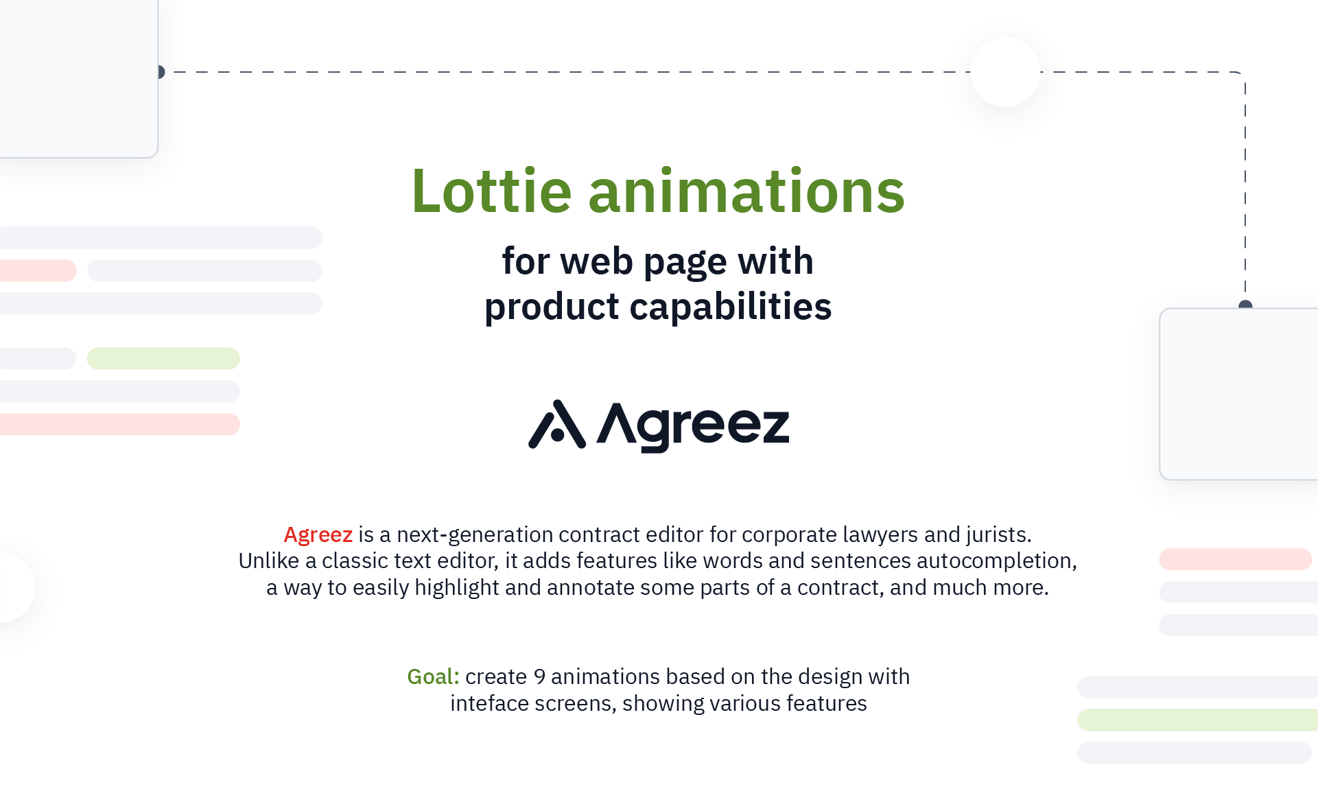 Agreez - Lottie анимации функций и преимуществ продукта — Изображение №1 — Интерфейсы, Анимация на Dprofile