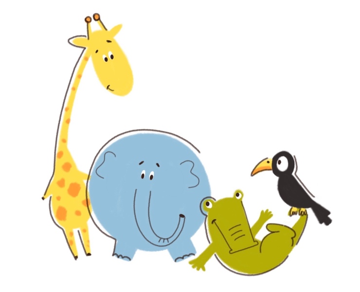 Animal friends — Иллюстрация на Dprofile