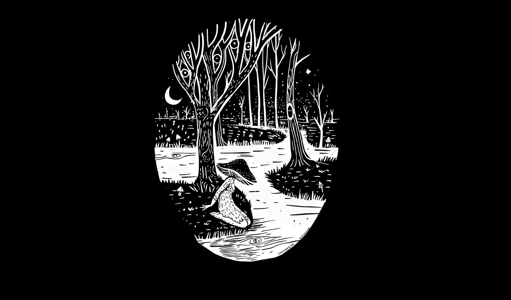 Inktober 2024 DarkForestober — Изображение №25 — Иллюстрация, Графика на Dprofile
