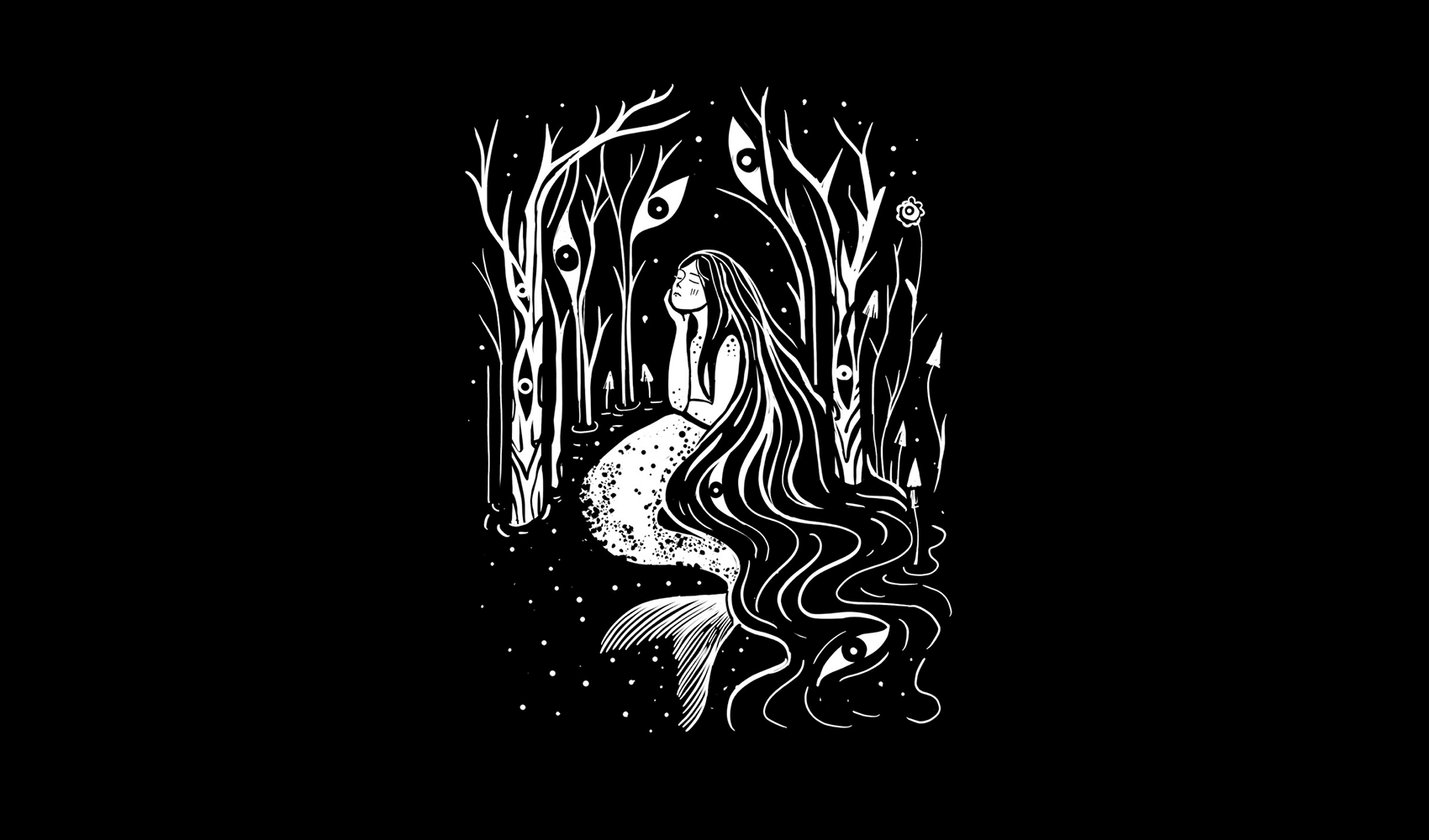 Inktober 2024 DarkForestober — Изображение №6 — Иллюстрация, Графика на Dprofile
