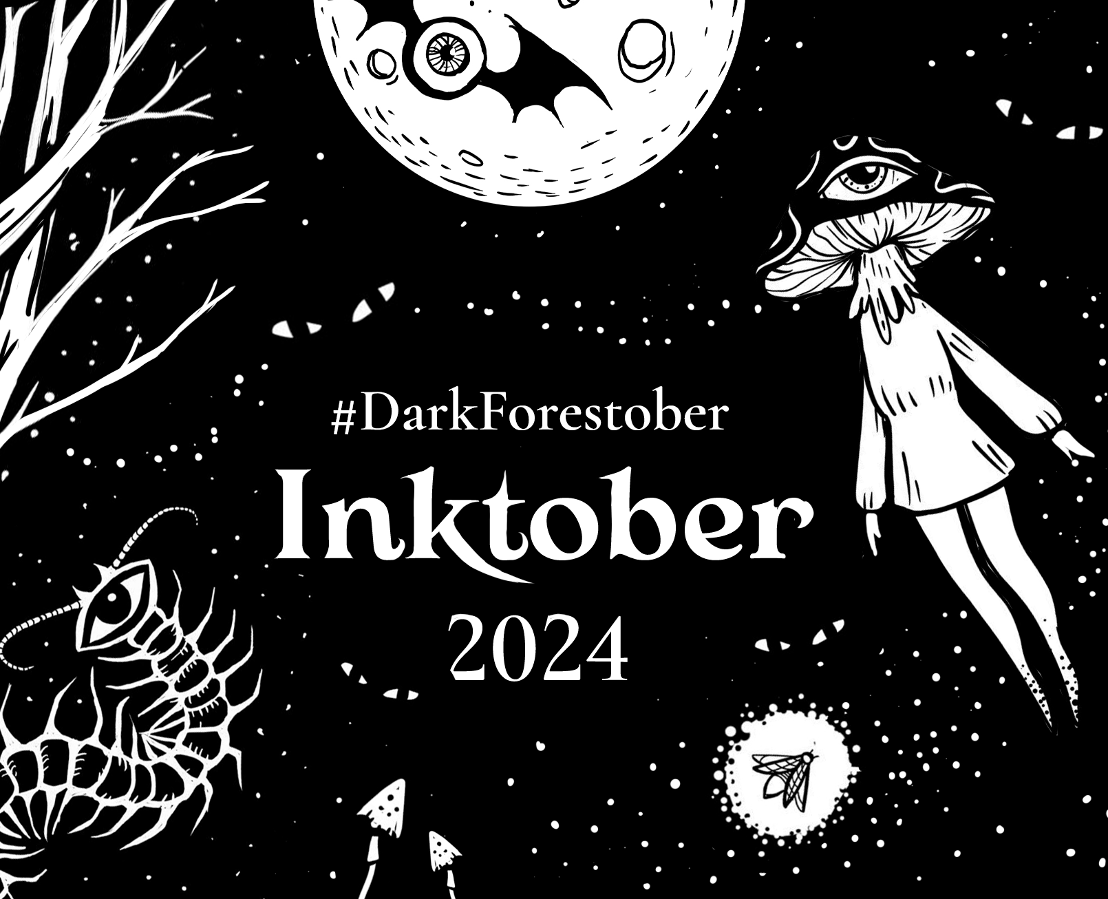 Inktober 2024 DarkForestober на Dprofile
