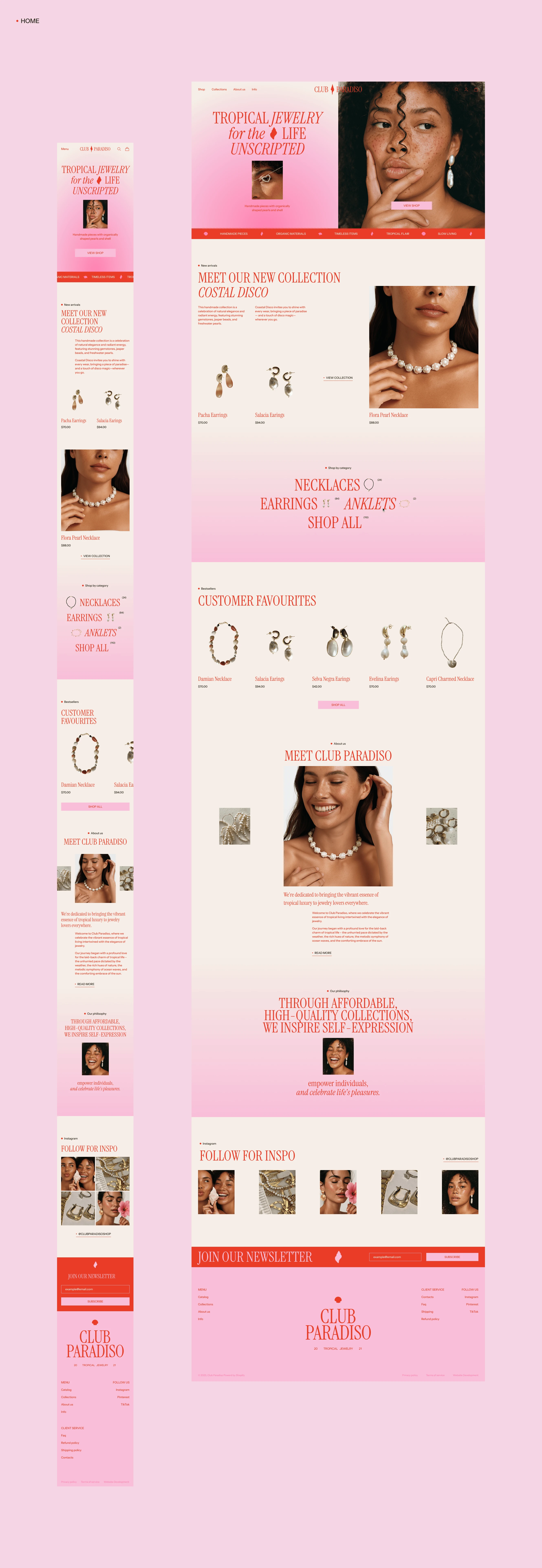 Club Paradiso | Jewelry Branding & Website Redesign — Изображение №10 — Интерфейсы, Брендинг на Dprofile