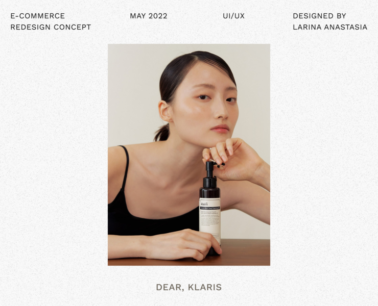 Dear, Klaris | Cosmetics Website на Dprofile