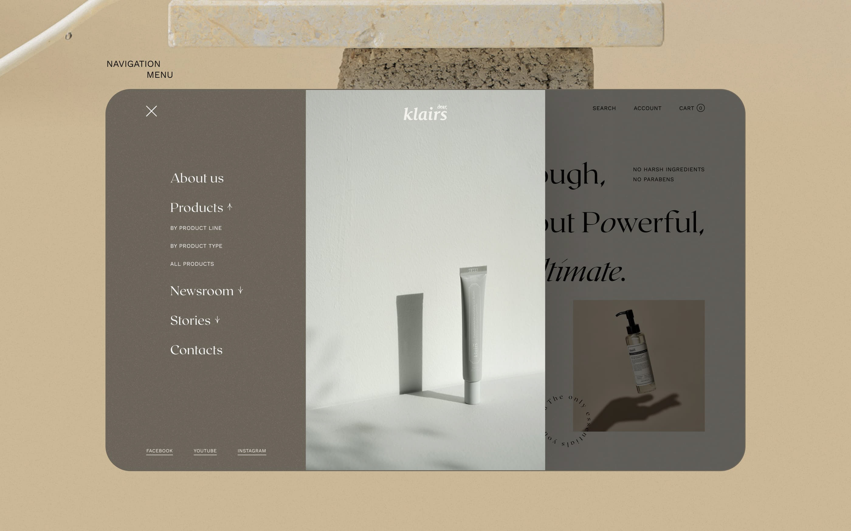 Dear, Klaris | Cosmetics Website — Изображение №4 — Интерфейсы на Dprofile
