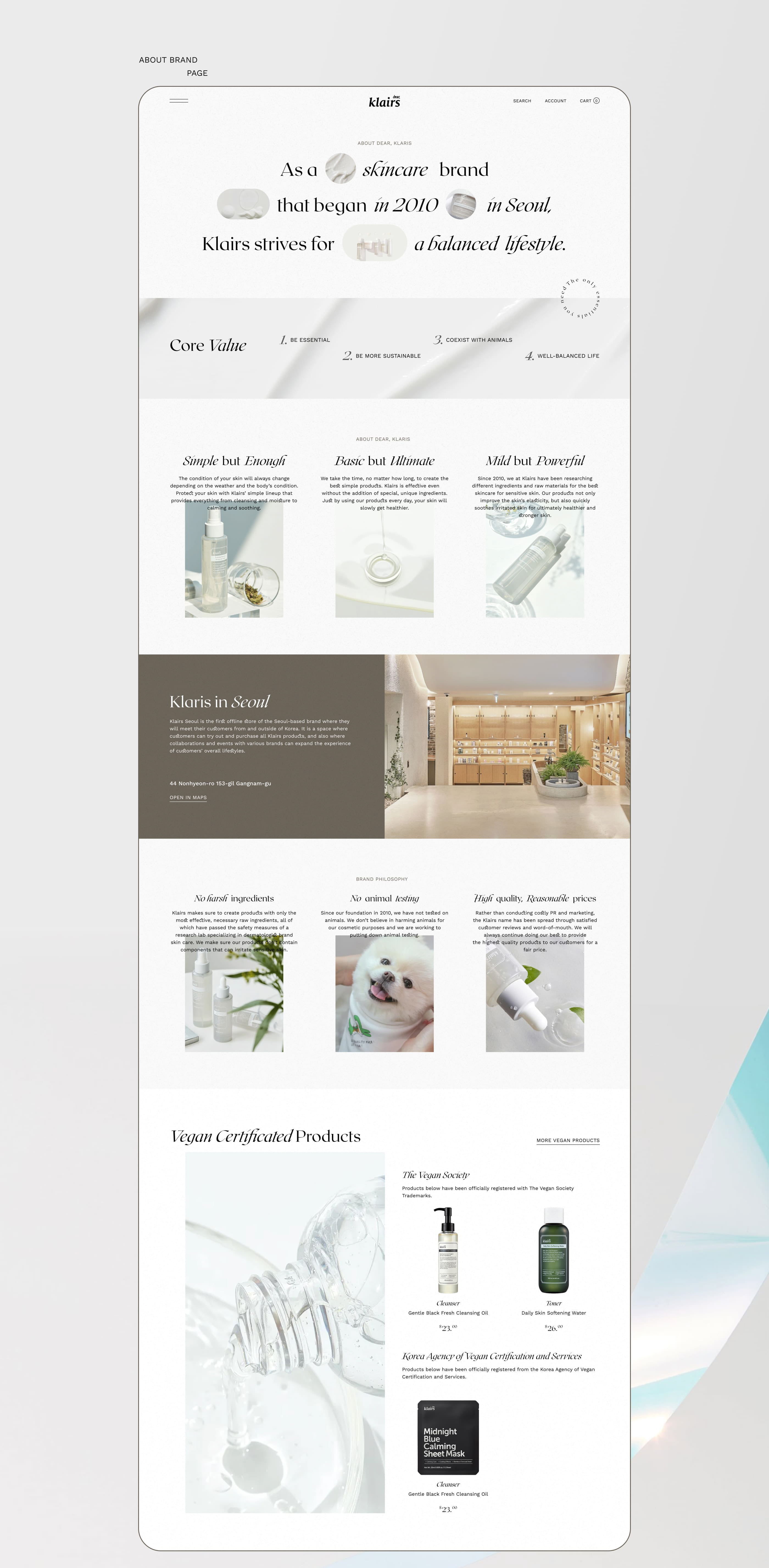 Dear, Klaris | Cosmetics Website — Изображение №12 — Интерфейсы на Dprofile