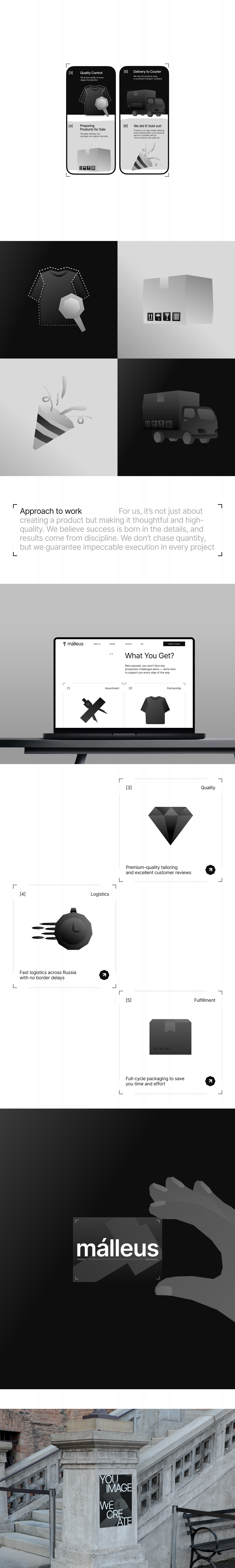 málleus | landing page | branding concept — Изображение №2 — Брендинг, Иллюстрация на Dprofile