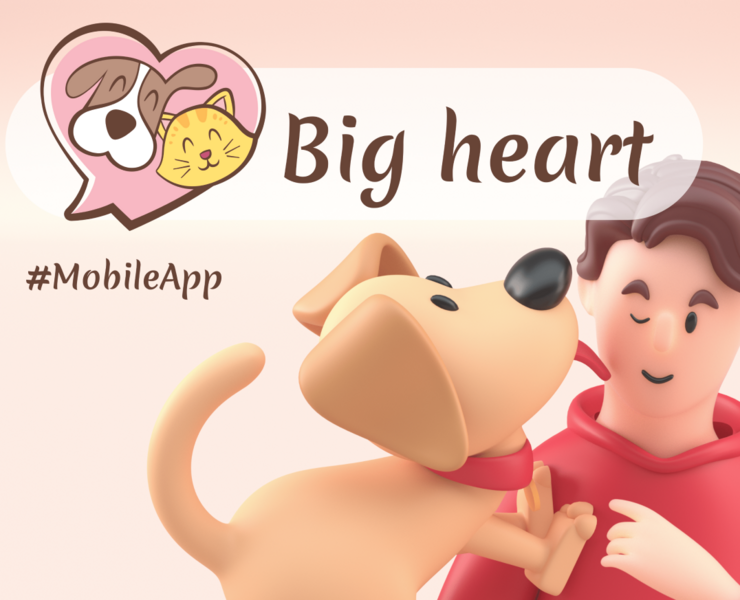 MobileApp Big hearth — Интерфейсы, Графика на Dprofile