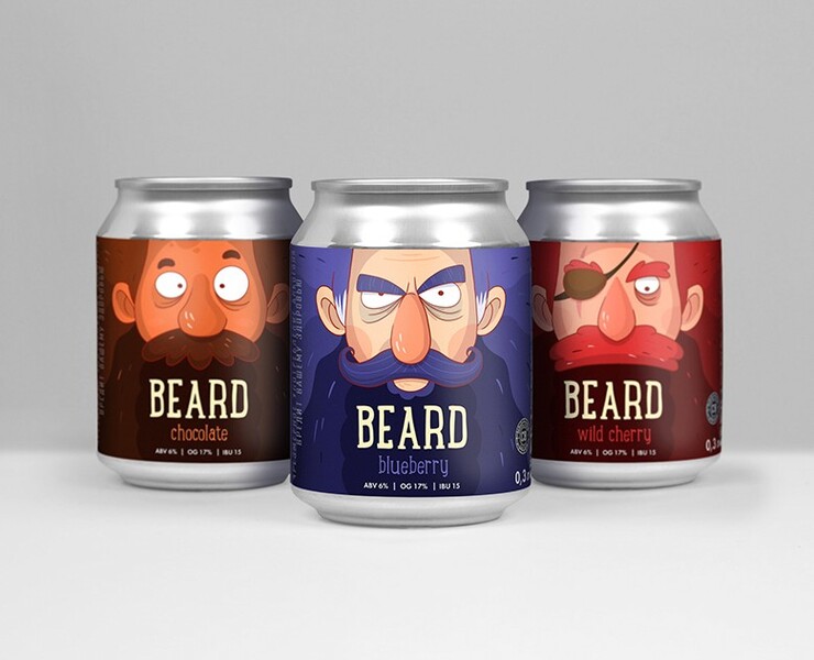 Beard | Illustrations for craft beer — Брендинг, Иллюстрация на Dprofile