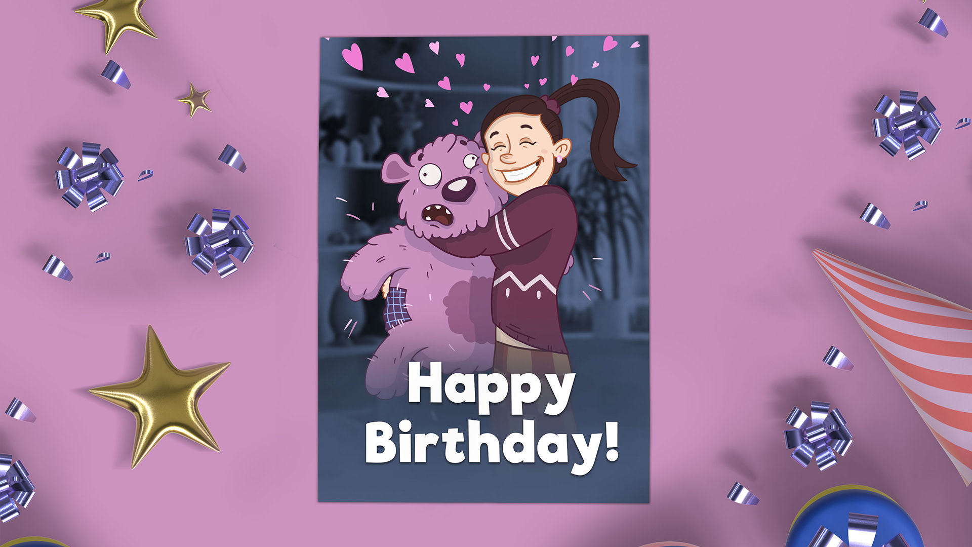 Birthday card | illustration — Изображение №2 — Иллюстрация на Dprofile