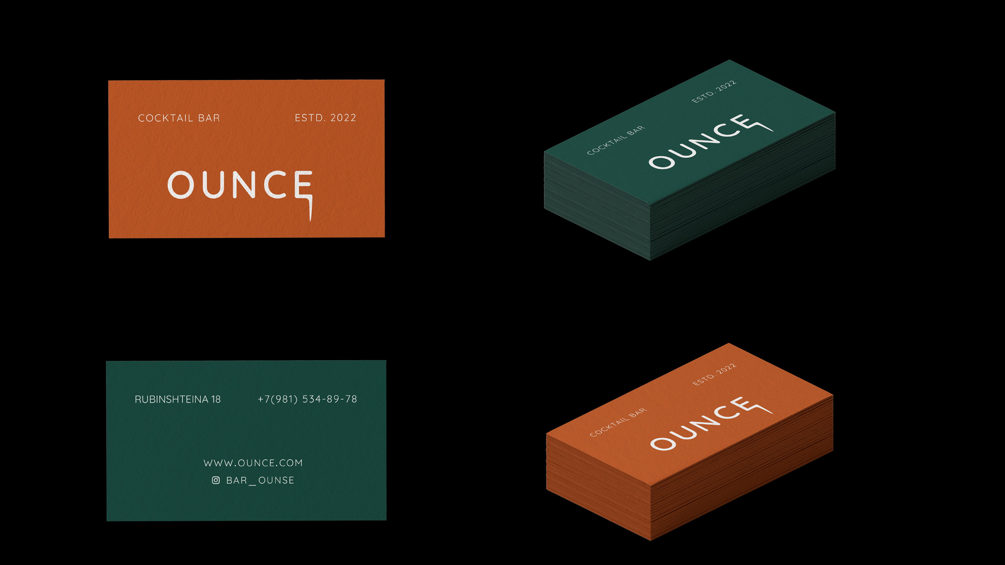 Bar"OUNCE" | visual identity — Изображение №8 — Брендинг, Графика на Dprofile