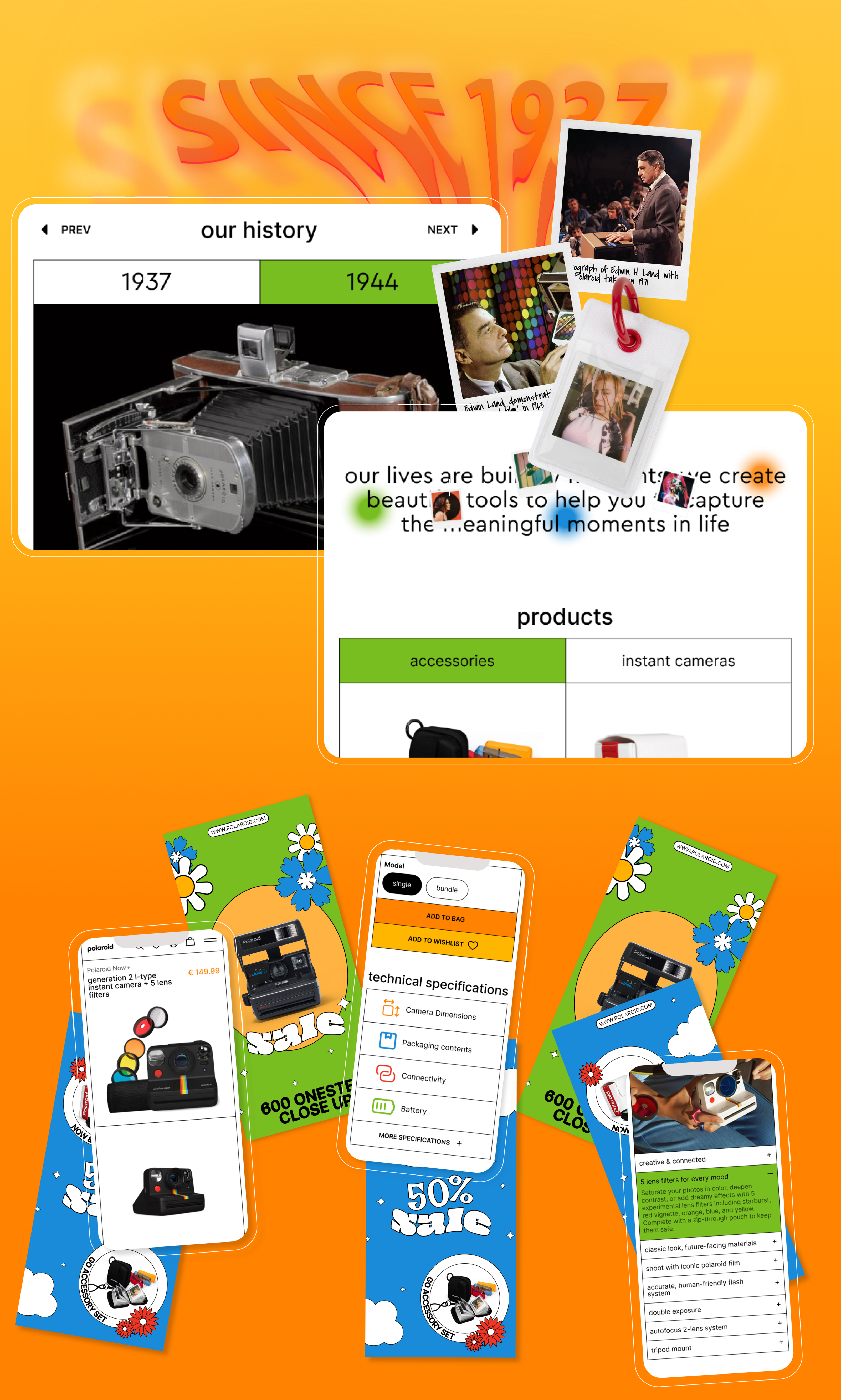 Polaroid | e-commerce redesign — Изображение №5 — Интерфейсы, Брендинг на Dprofile