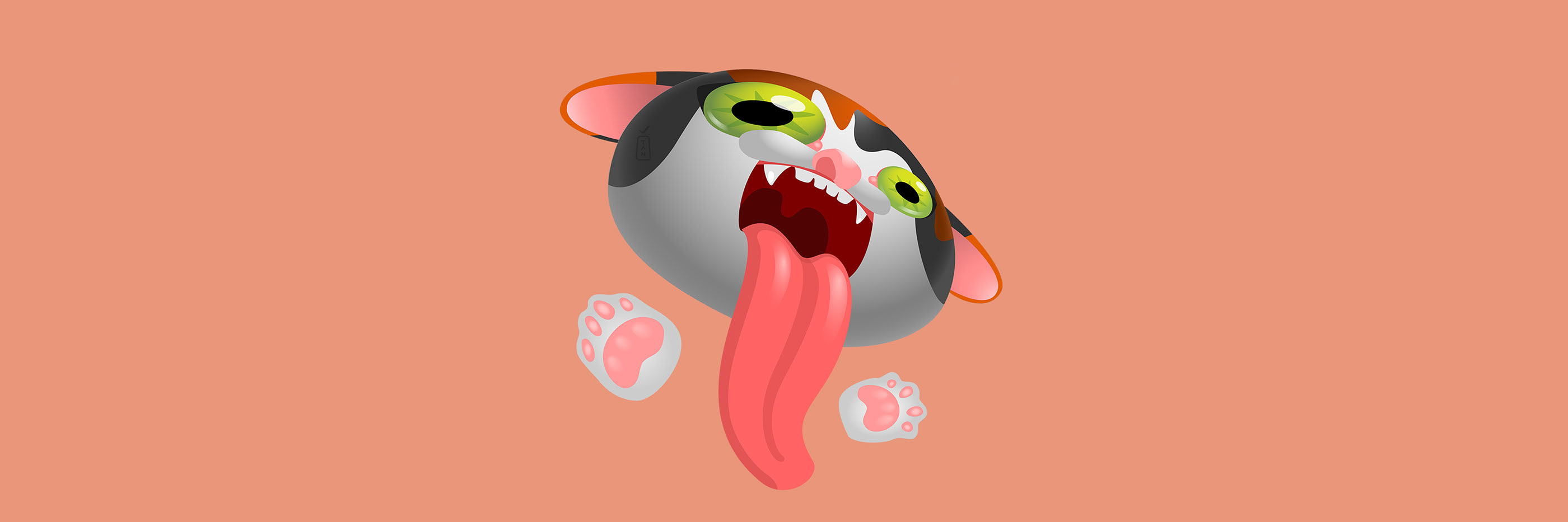 Screaming cat. Meow, human! — Изображение №1 — Иллюстрация на Dprofile