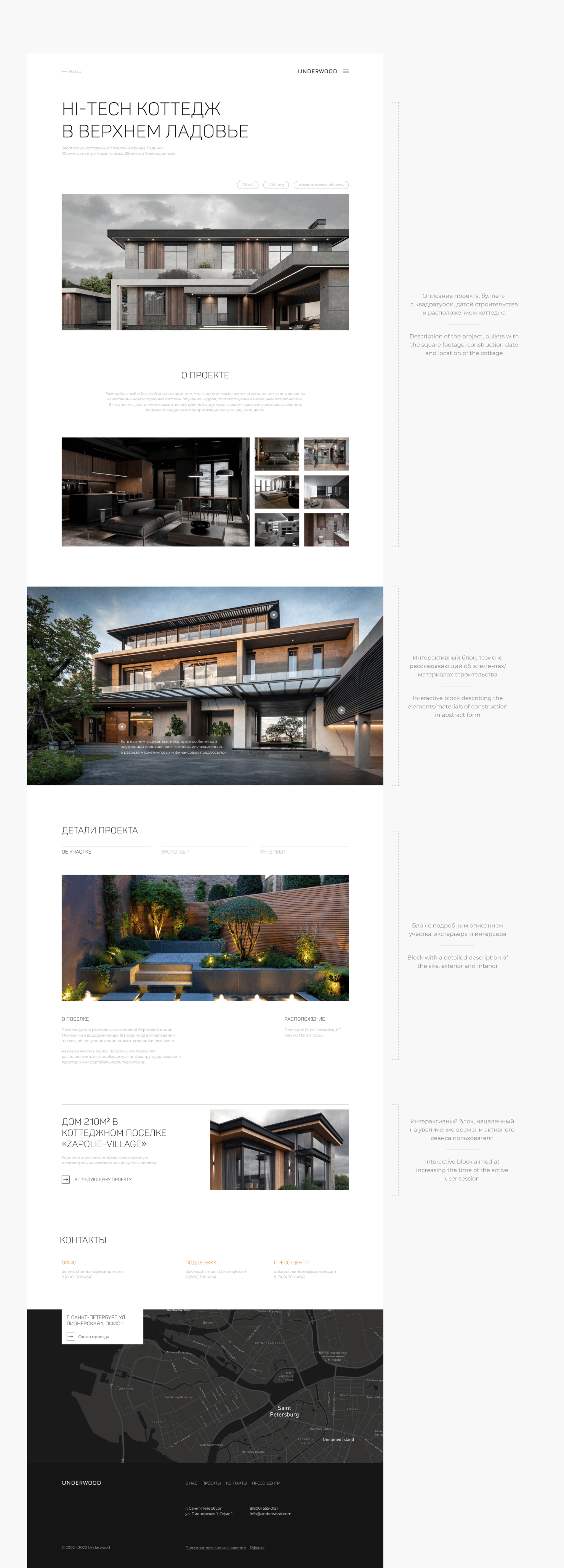 Underwood - #website — Изображение №7 — Интерфейсы на Dprofile