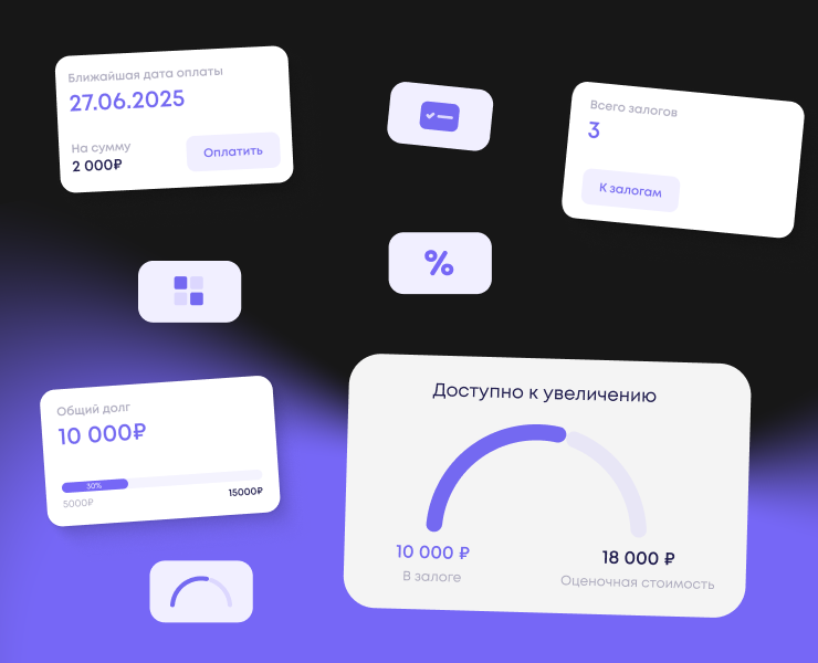 Личный кабинет ломбарда — Интерфейсы на Dprofile