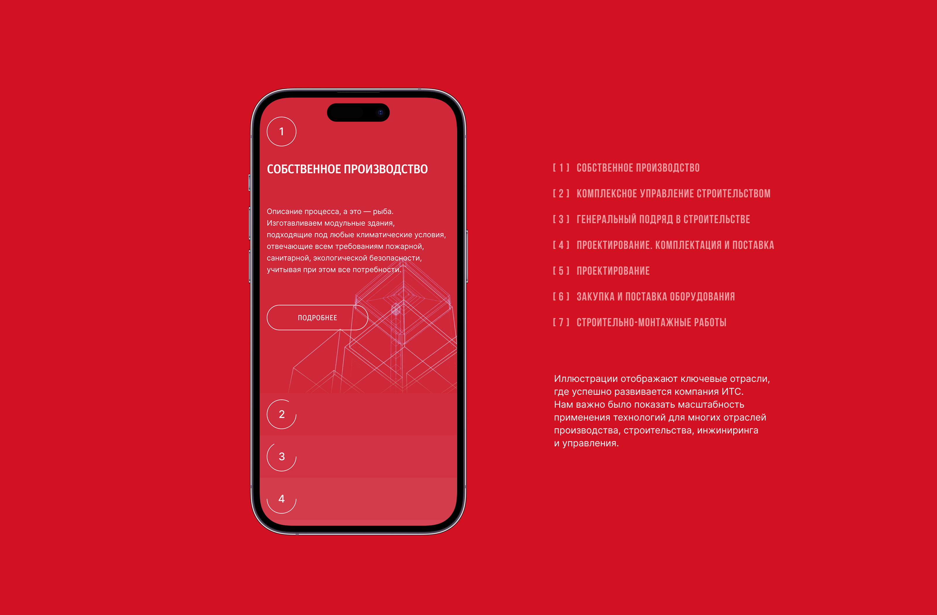 Инжиниринговый холдинг «ИТС» — Изображение №10 — Интерфейсы, Графика на Dprofile
