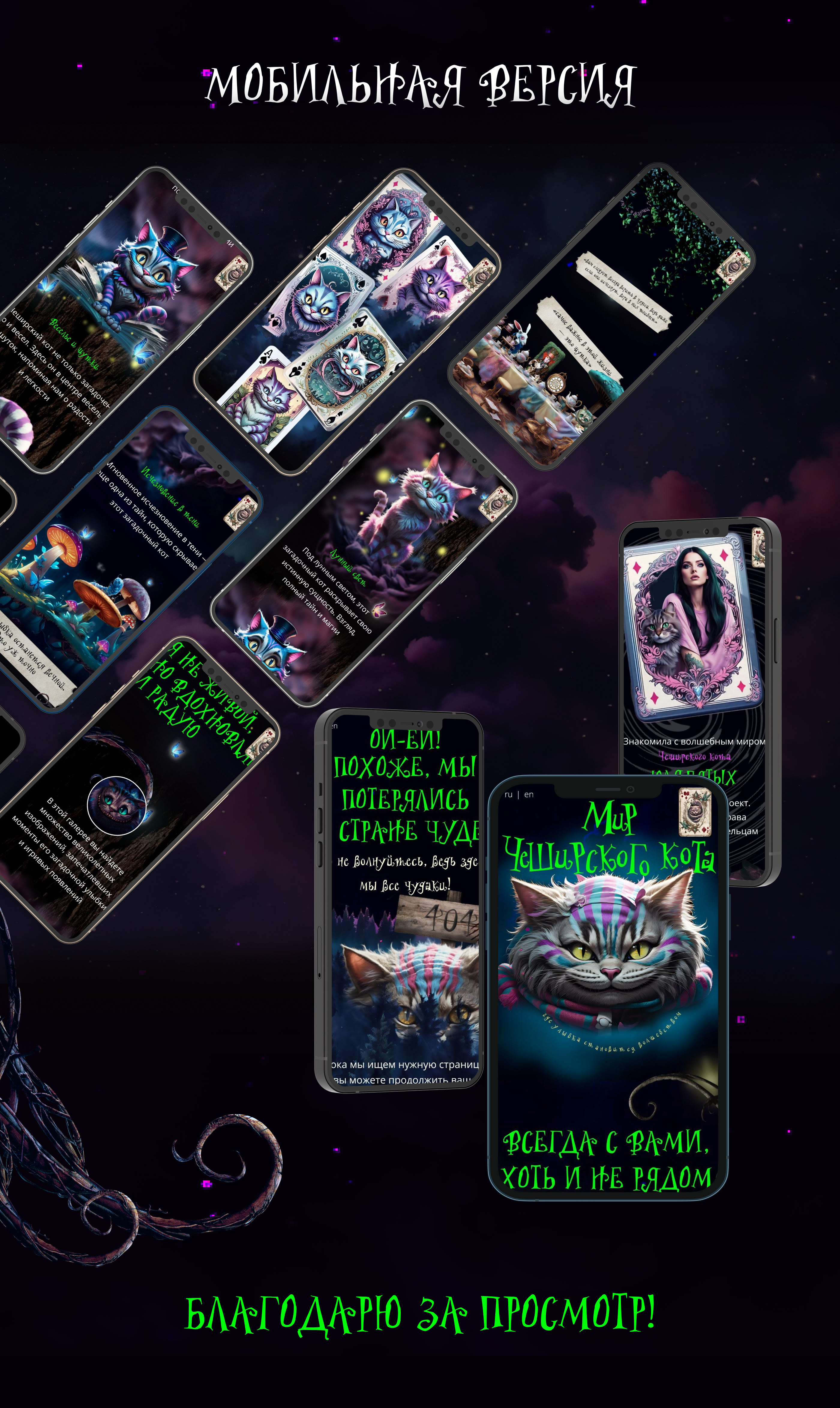 Мир Чеширского кота | некоммерческий проект | — Изображение №8 — Интерфейсы, Иллюстрация на Dprofile