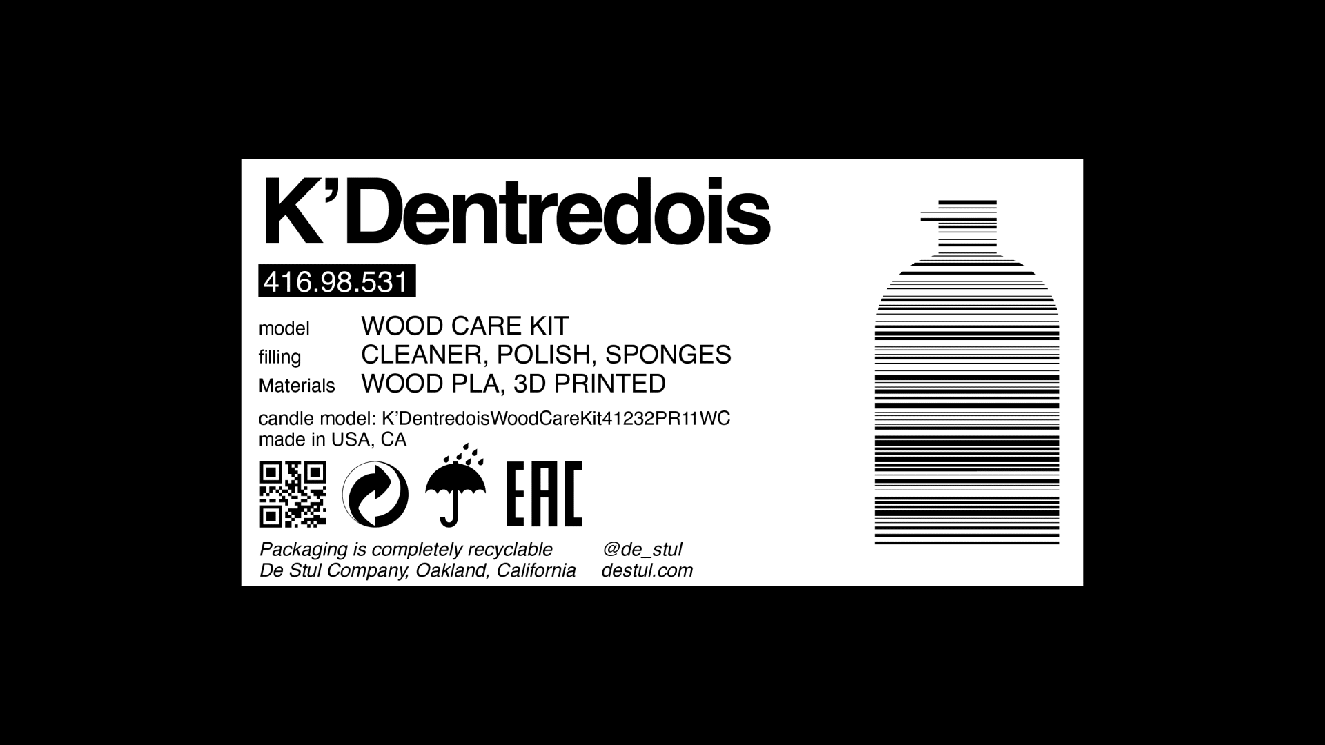 "De Stul" packaging — Изображение №20 — Брендинг на Dprofile