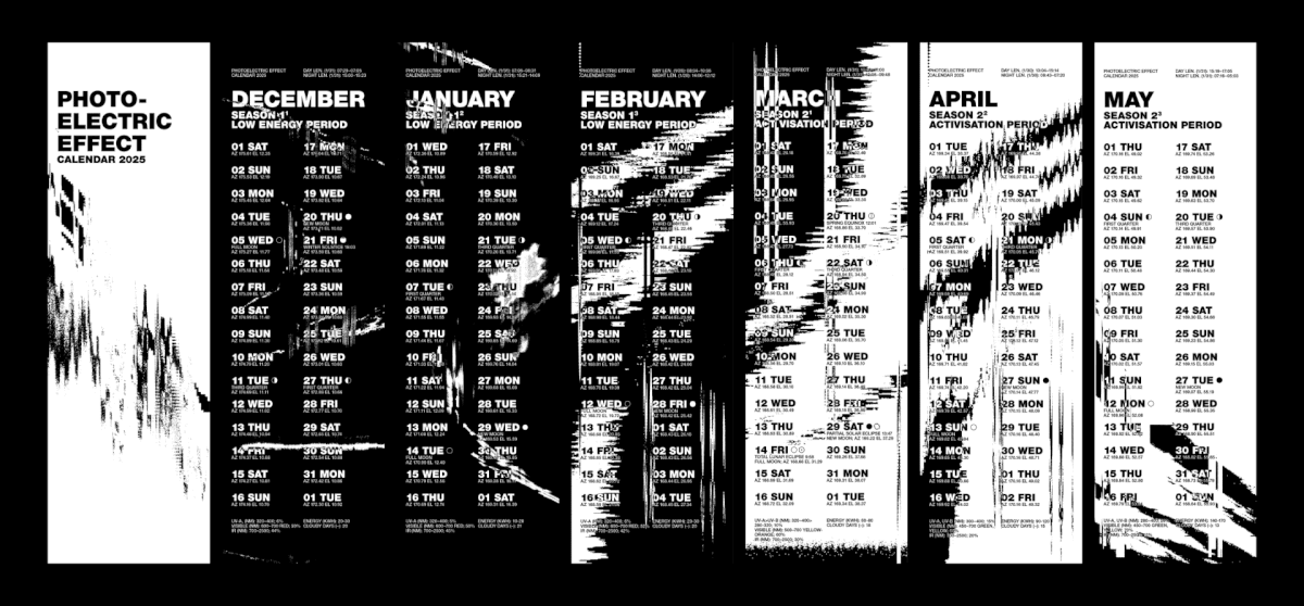 Photoelectric Effect Calendar 2025 — Изображение №1 — Иллюстрация, Графика на Dprofile