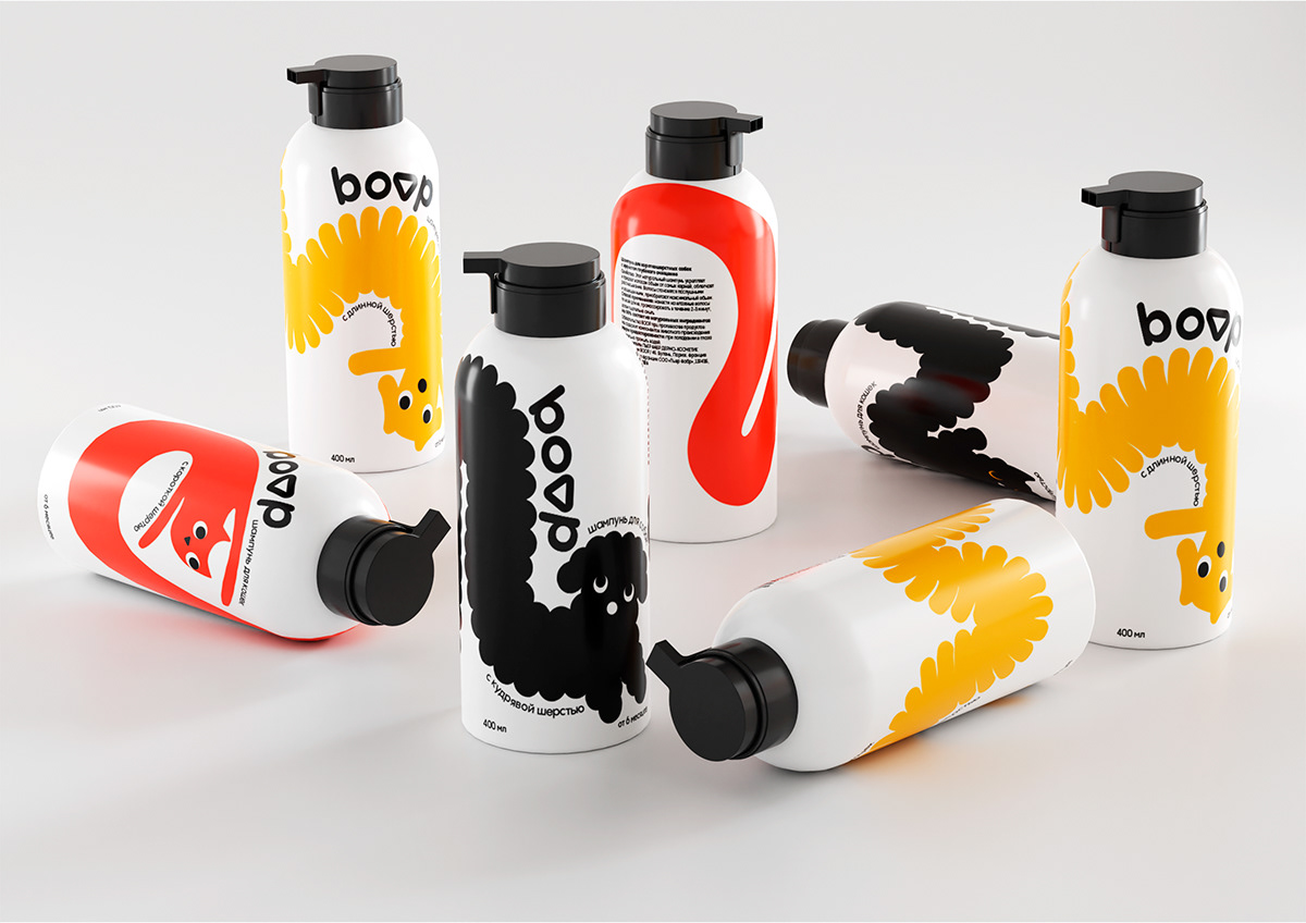 "Boop" Pet Shampoo packaging — Изображение №4 — Брендинг, Иллюстрация на Dprofile