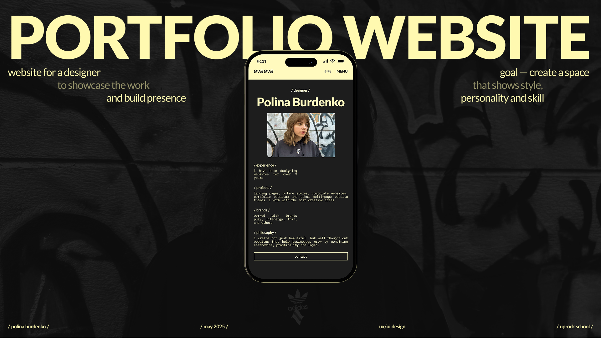 PORTFOLIO WEBSITE / EVAEVA — Изображение №1 — Интерфейсы на Dprofile