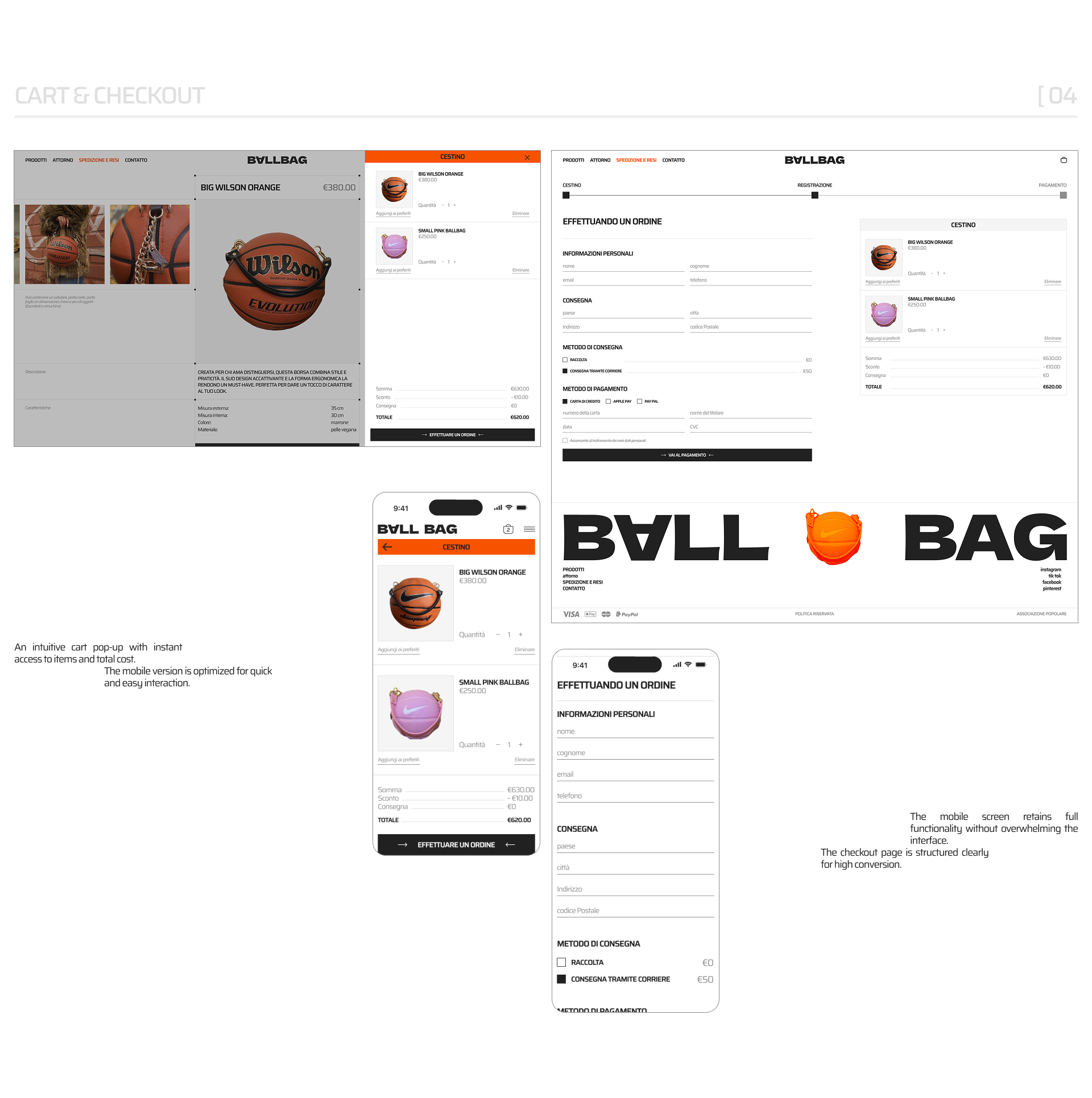 E-COMMERCE | BALLBAG — Изображение №8 — Интерфейсы на Dprofile