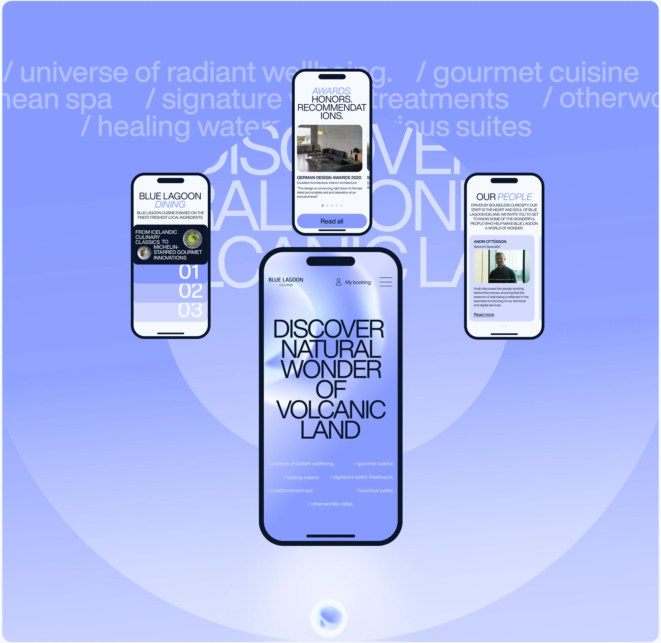 BLUE LAGOON | Landing Page — Изображение №5 — Интерфейсы на Dprofile