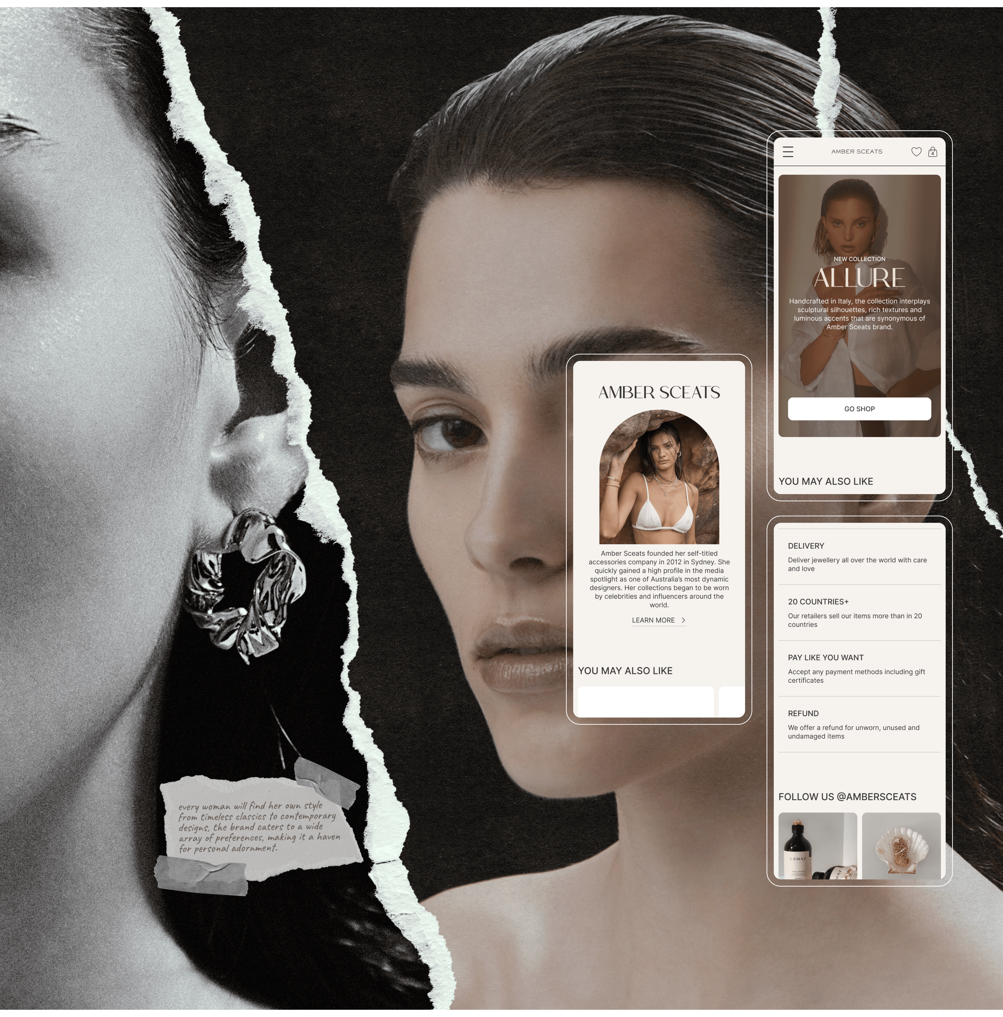 Amber Sceats | E-commerce — Изображение №4 — Интерфейсы, Брендинг на Dprofile