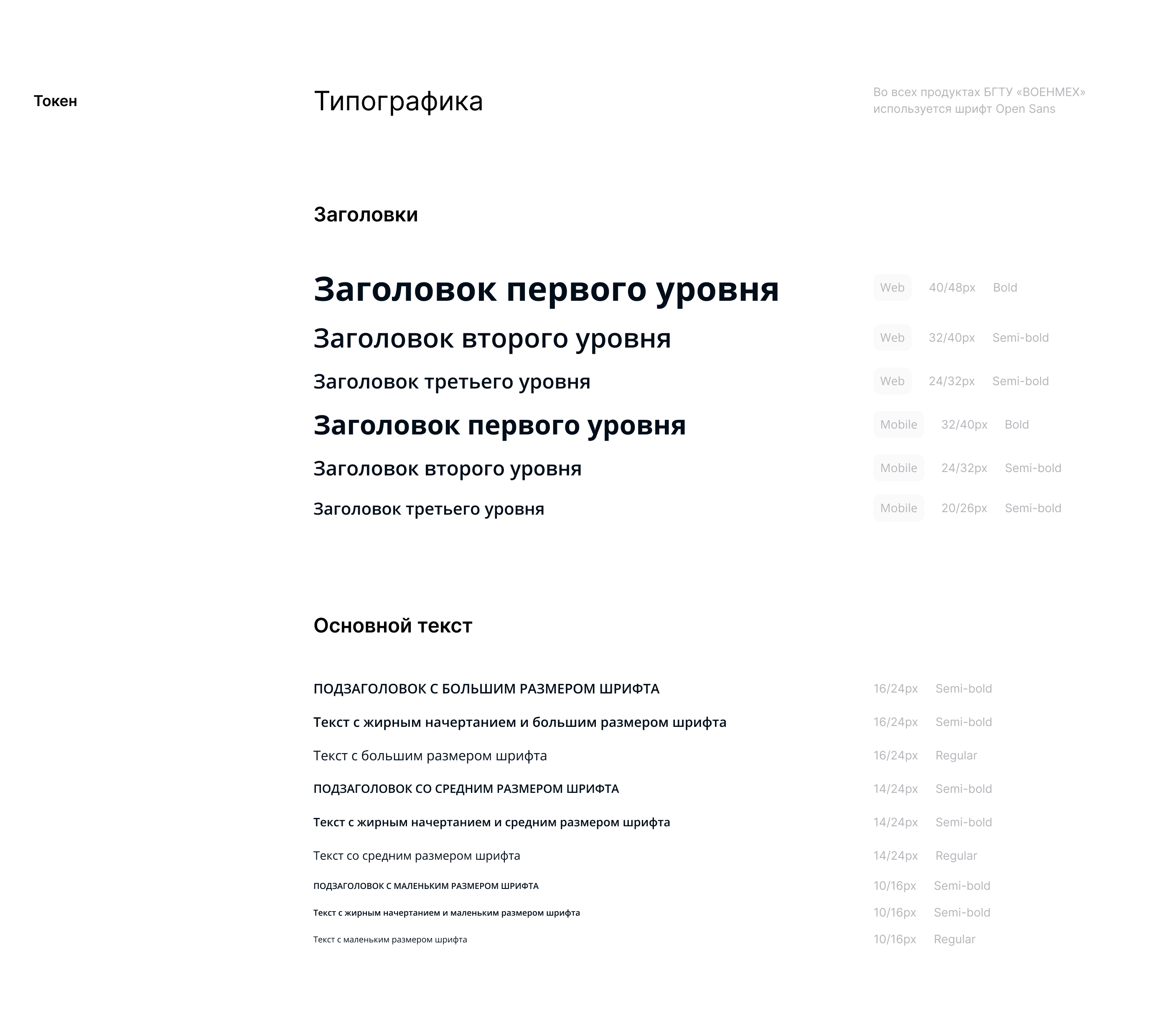 BSTU Design System — Изображение №5 — Интерфейсы на Dprofile