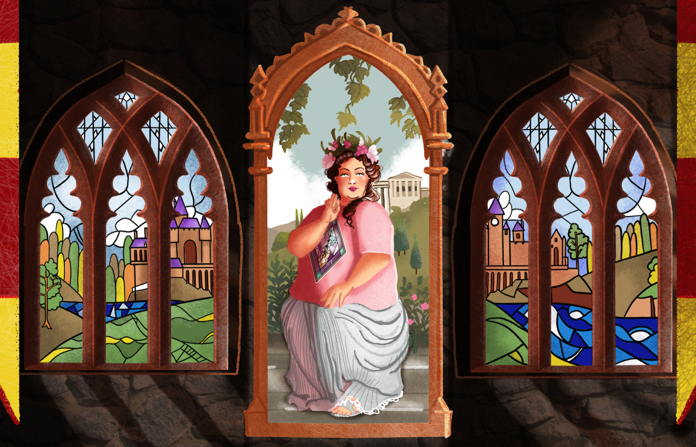 STAINED-GLASS WINDOWS OF HOGWARTS. Sports wear — Изображение №2 — Иллюстрация на Dprofile