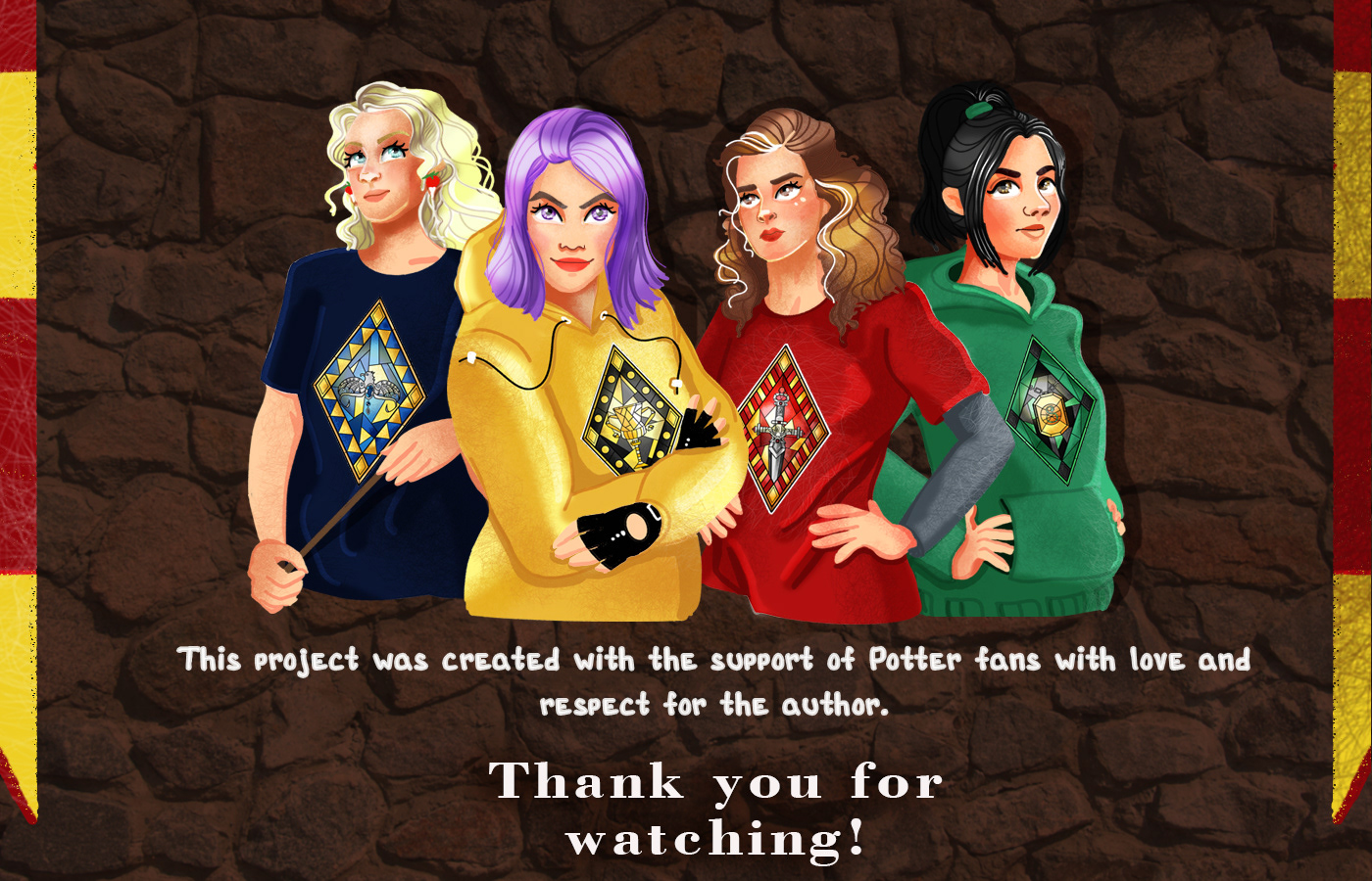 STAINED-GLASS WINDOWS OF HOGWARTS. Sports wear — Изображение №8 — Иллюстрация на Dprofile