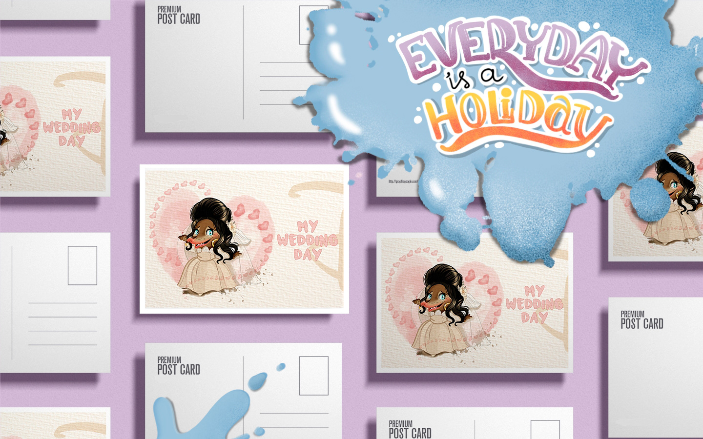 Disney characters in postcards — Изображение №1 — Иллюстрация на Dprofile