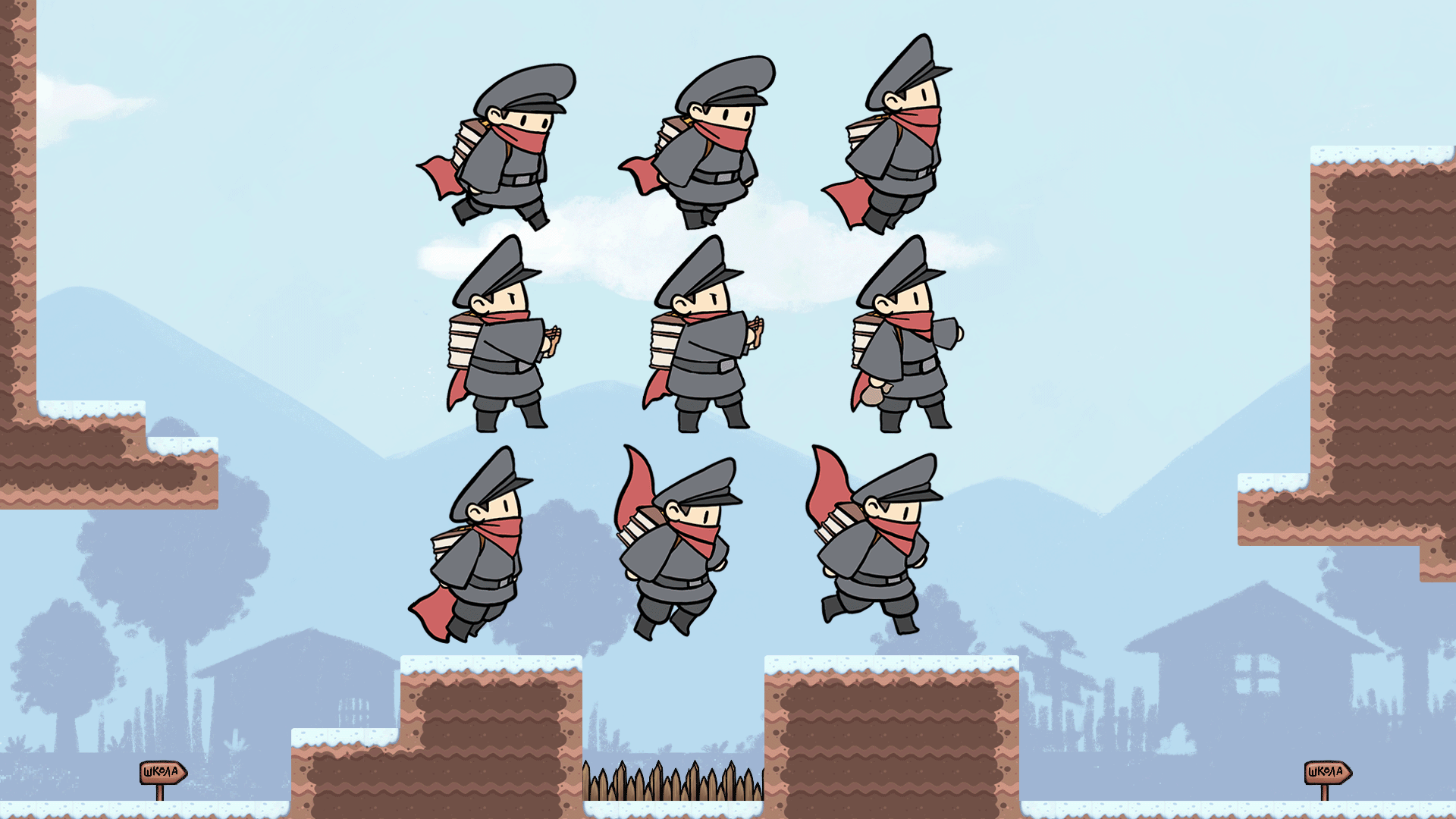 Графика для игры "Путь в школу" — Изображение №7 — Иллюстрация, Графика на Dprofile